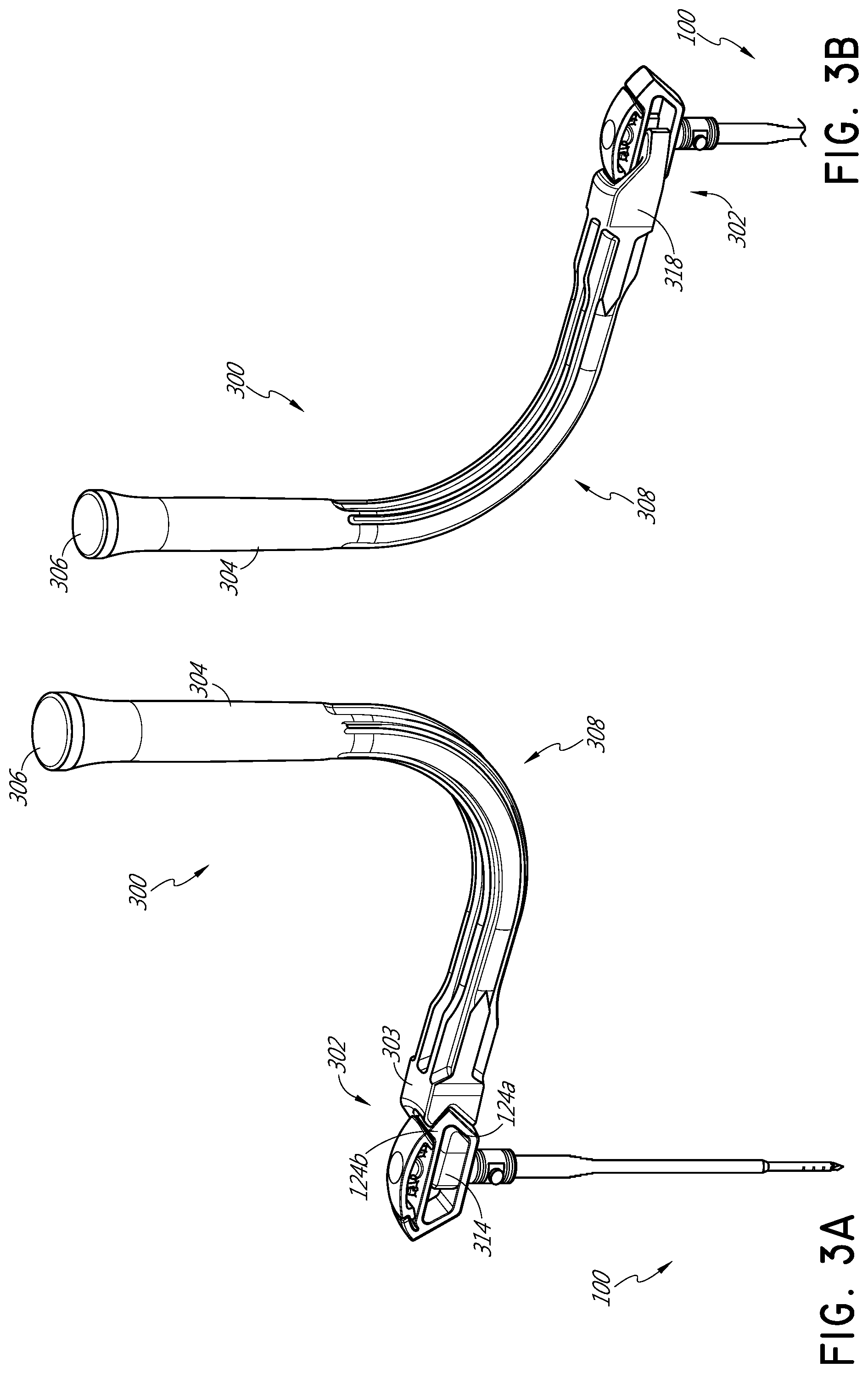 Patent US11771459 Figure 6 – Handles for needle assemblies
