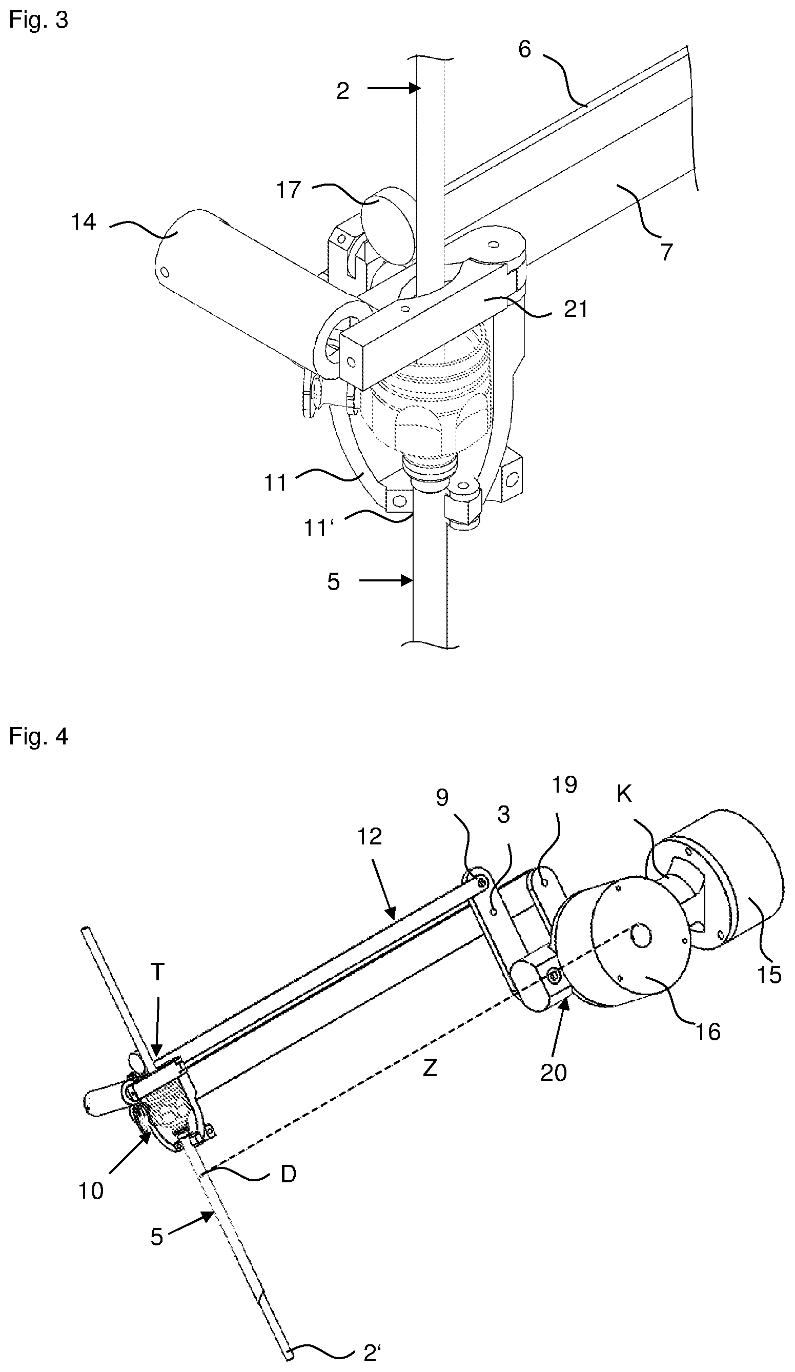 Patent US11771461 Figure 3 – Passive holding device, modular surgical system and method for manipulating a trocar