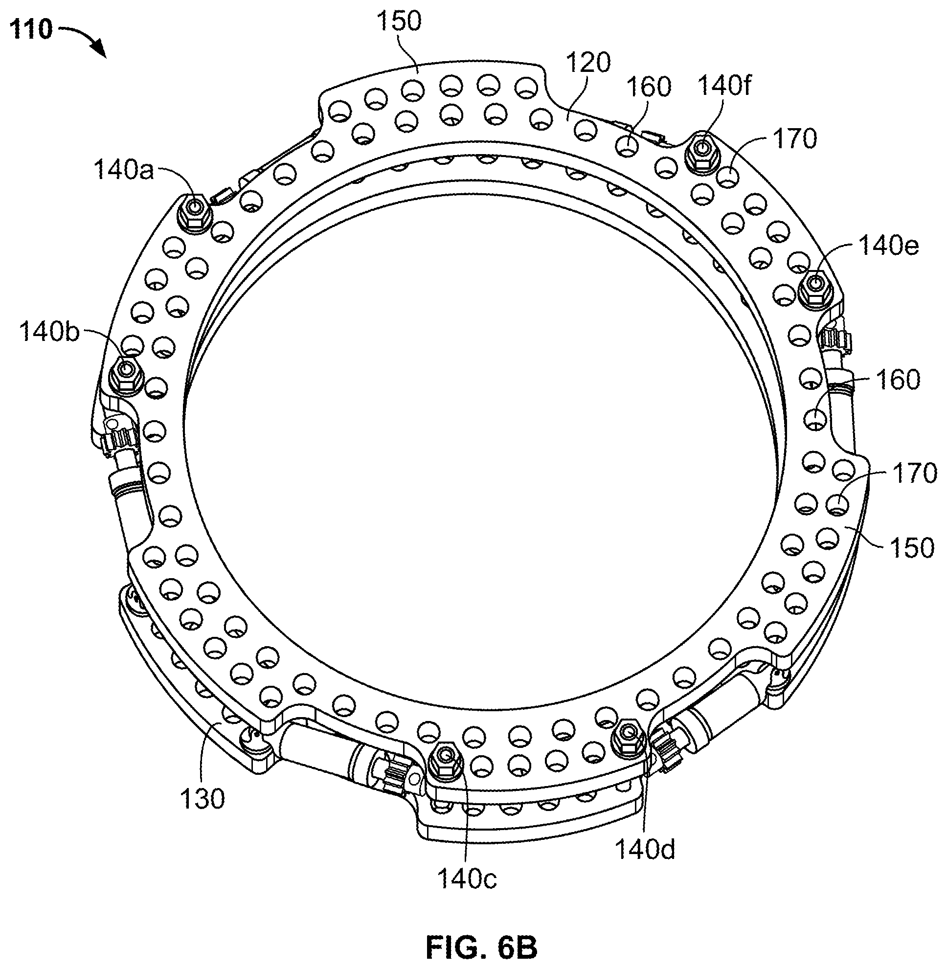 Patent US11771466 Figure 10 – Ring hole planning for external fixation frames