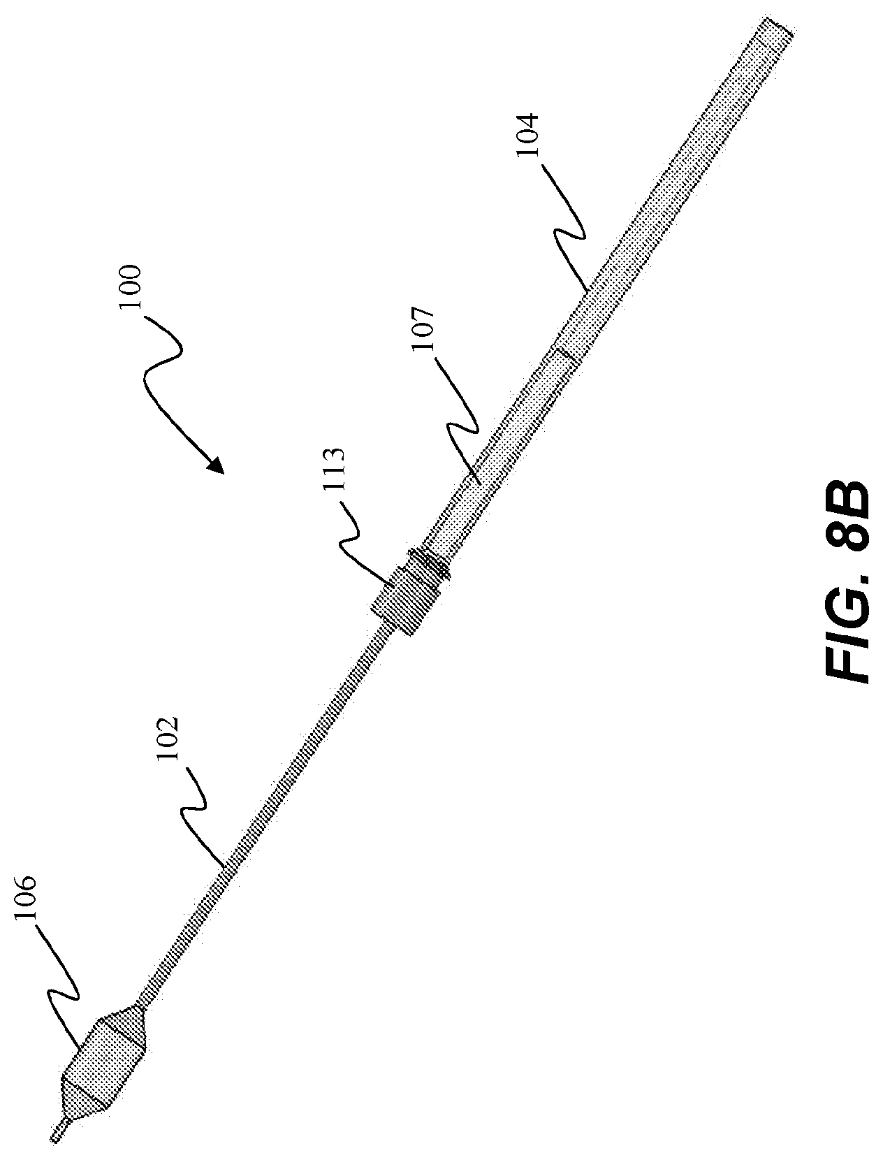 Patent US11771492 Figure 8 – Systems and methods for improved delivery of expandable catheter assemblies into body lumens