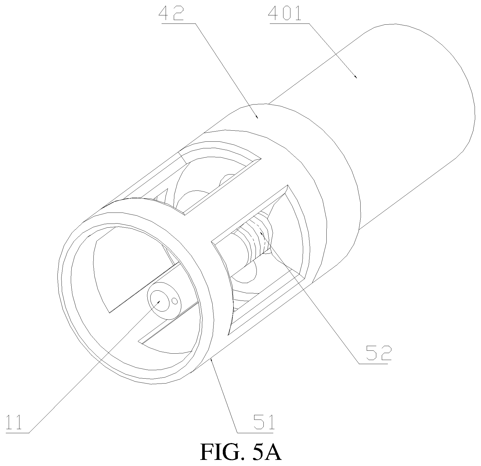 Patent US11771493 Figure 5 – Treatment apparatus for endoscope, endoscope, and expandable frame