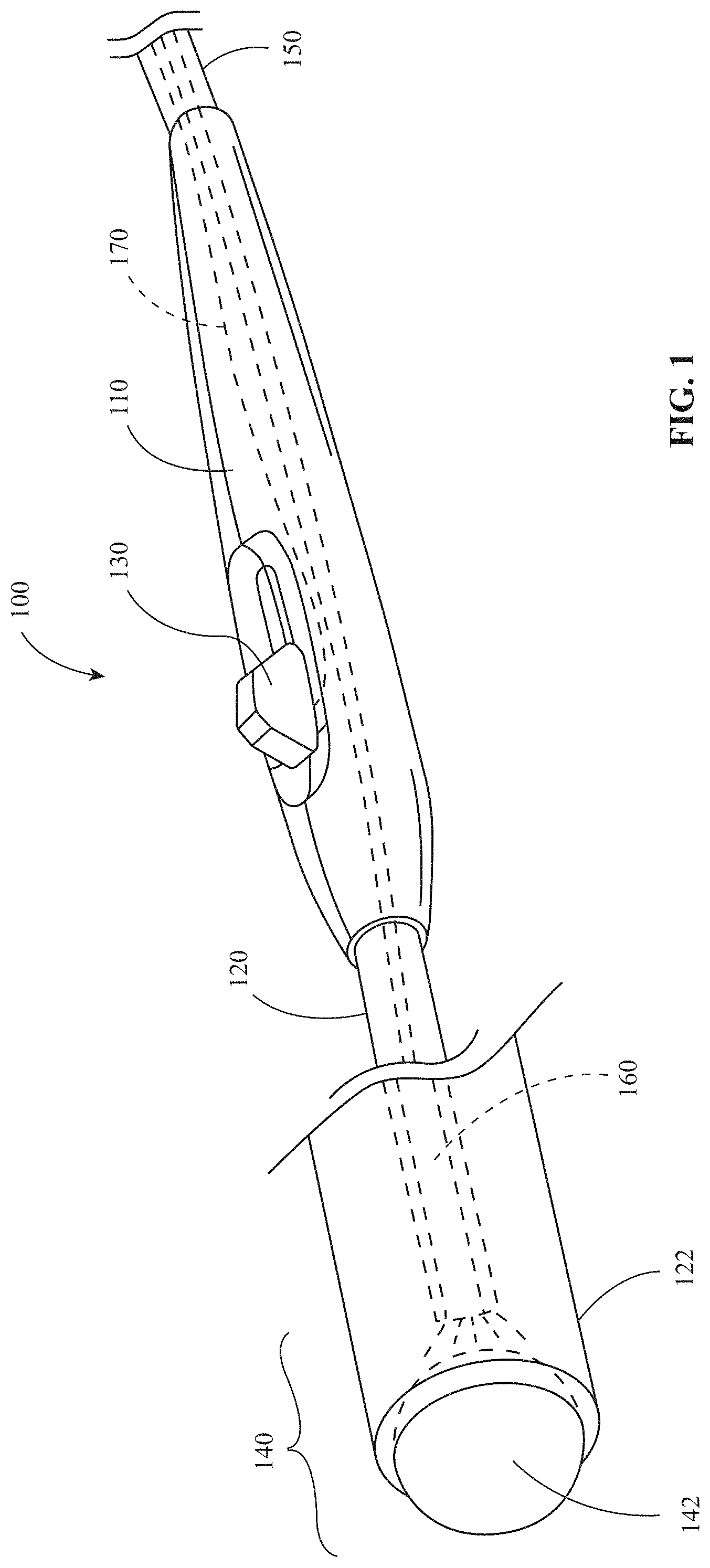 Patent US11771496 — Surgical instruments incorporating light energy tissue treatment functionality — Figure 1