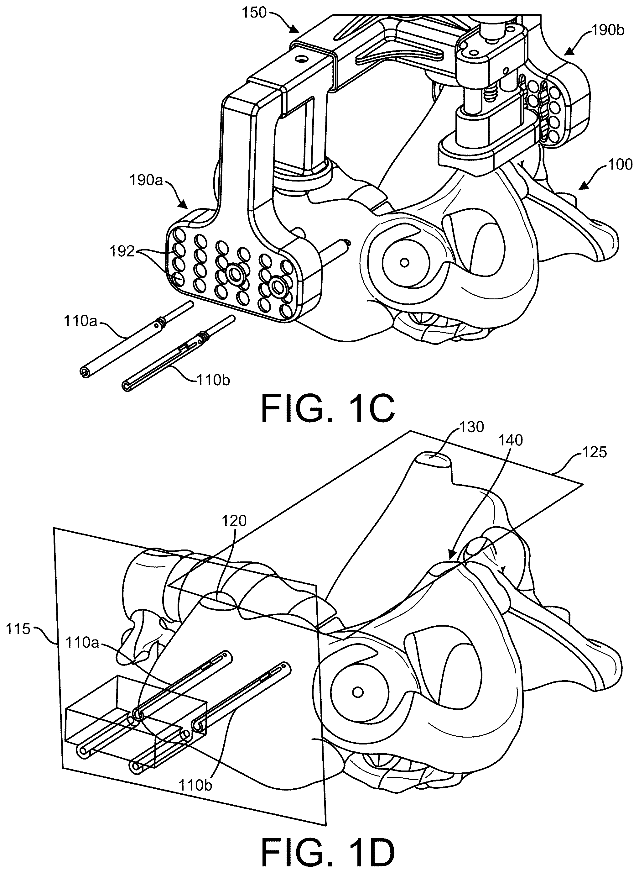 Patent US11771500 Figure 2 – Surgical navigation using a guide for instrumentation positioning