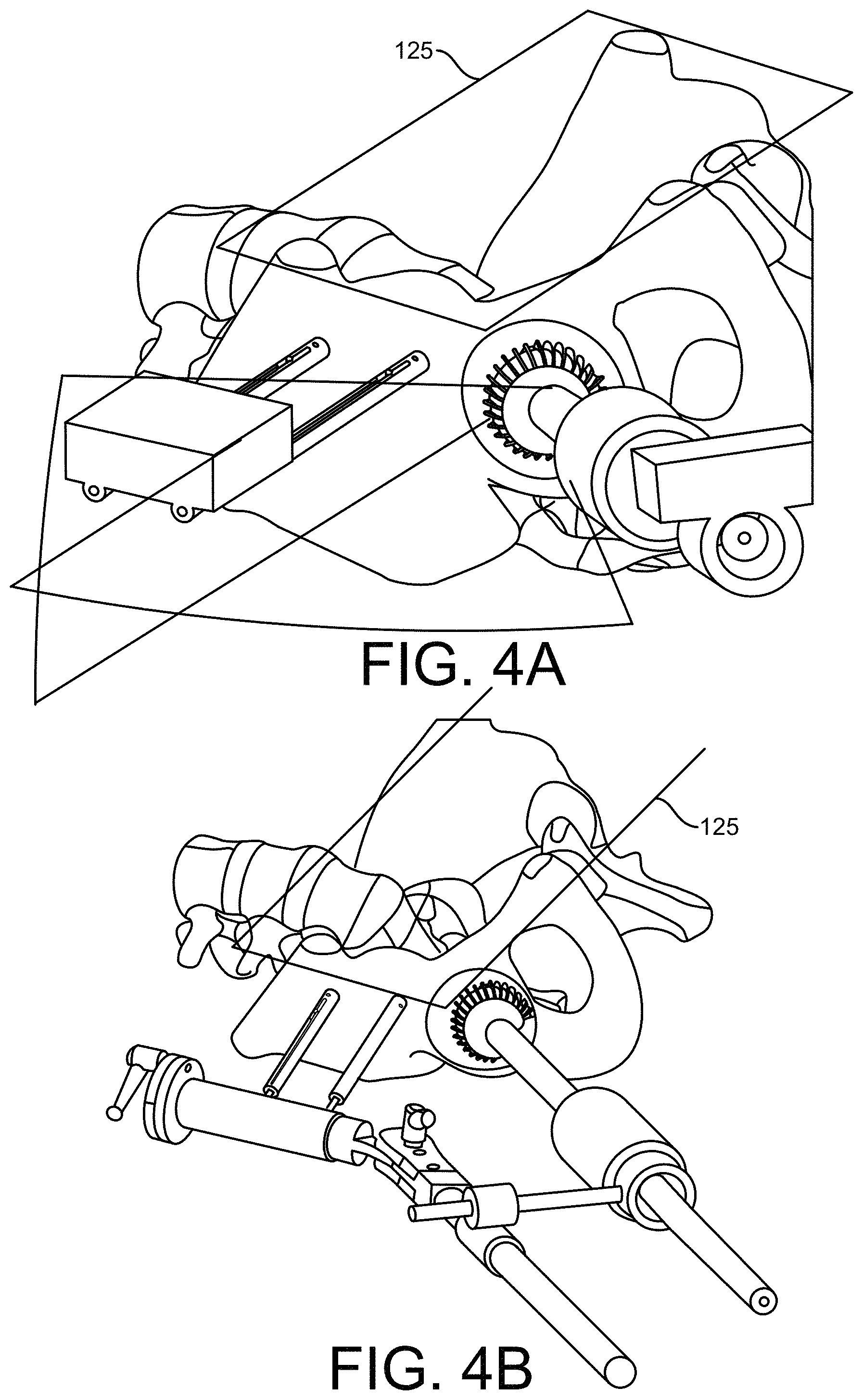 Patent US11771500 Figure 4 – Surgical navigation using a guide for instrumentation positioning