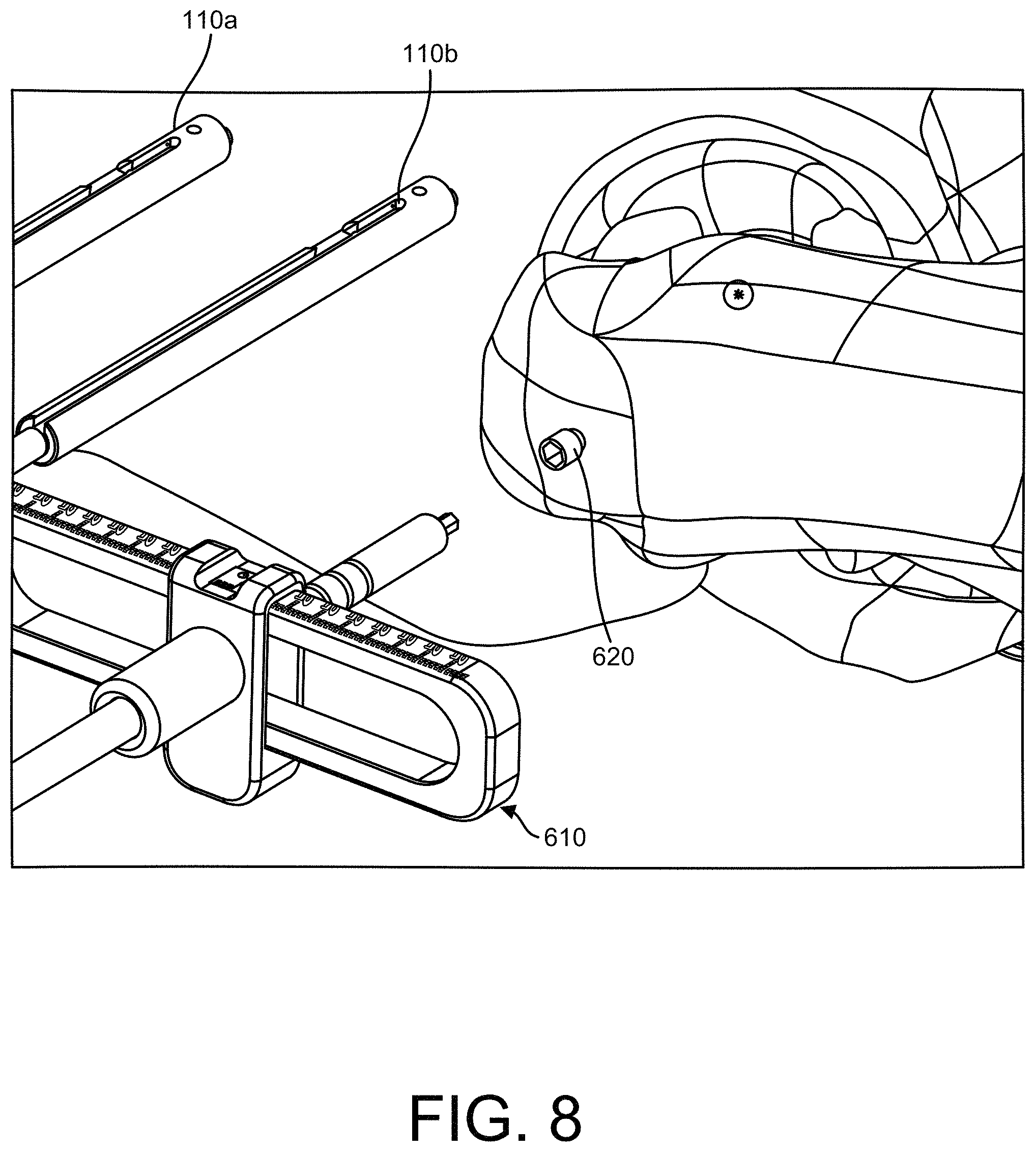 Patent US11771500 Figure 10 – Surgical navigation using a guide for instrumentation positioning