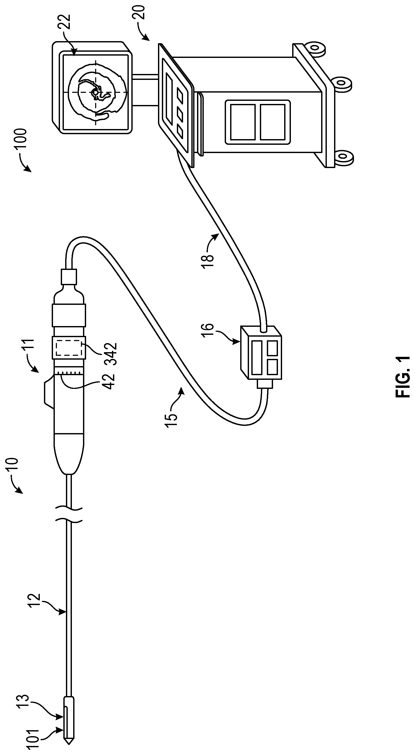 Patent US11771501 Figure 1 – Endovascular valve formation system with imaging capability