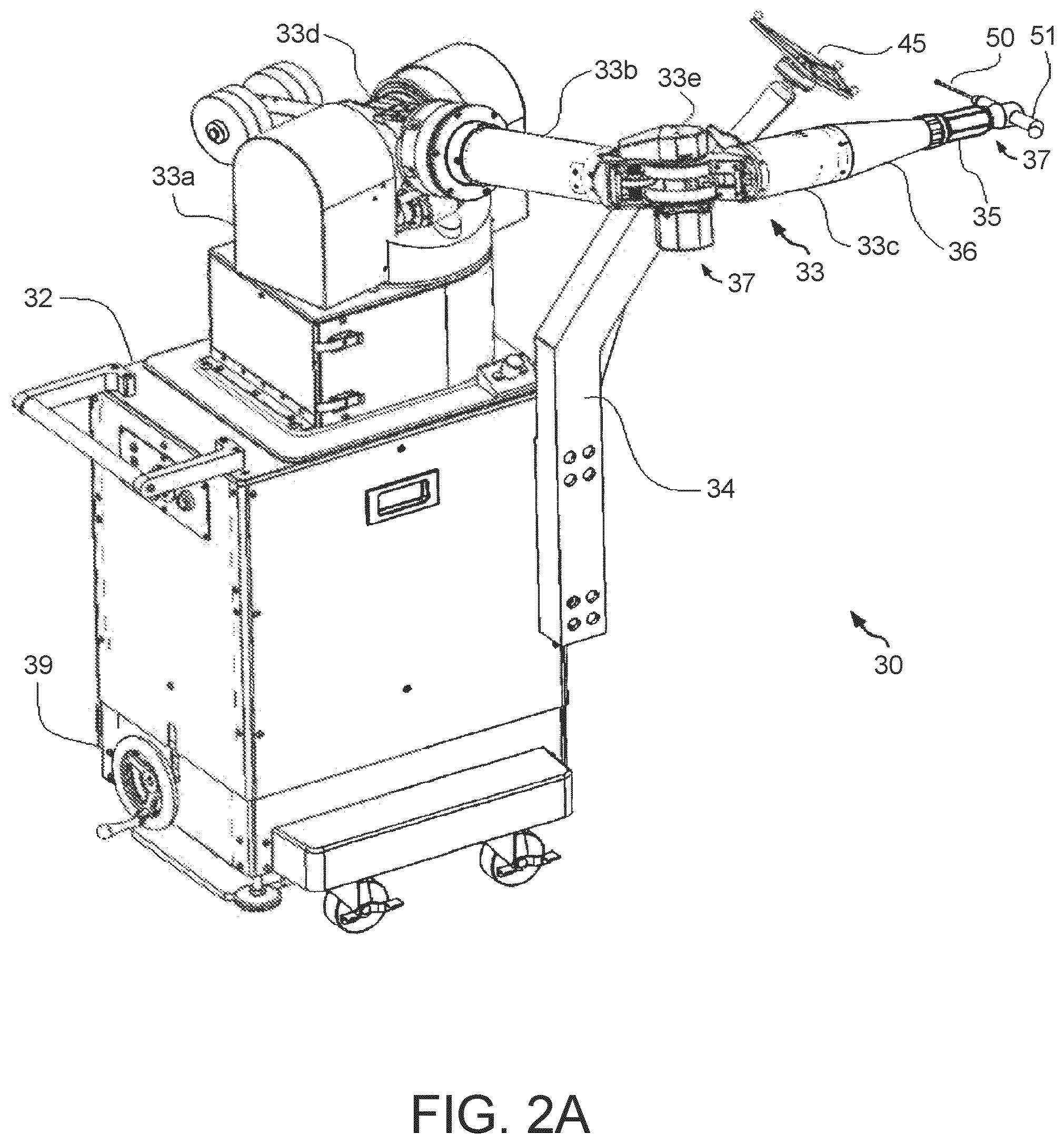 Patent US11771504 Figure 2 – Surgical system with base and arm tracking