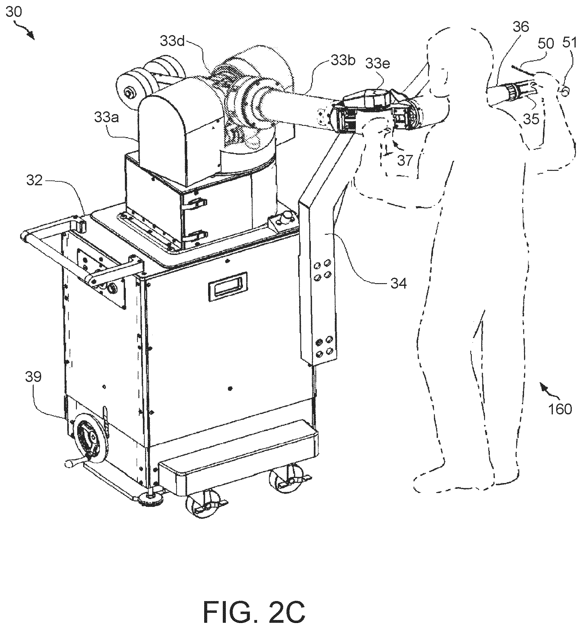Patent US11771504 Figure 4 – Surgical system with base and arm tracking
