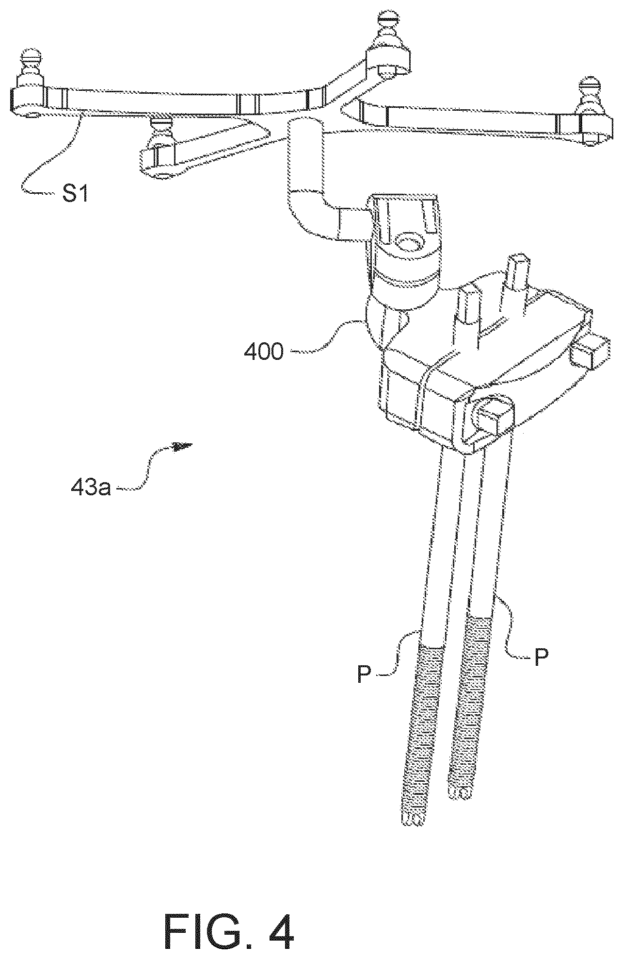 Patent US11771504 Figure 7 – Surgical system with base and arm tracking