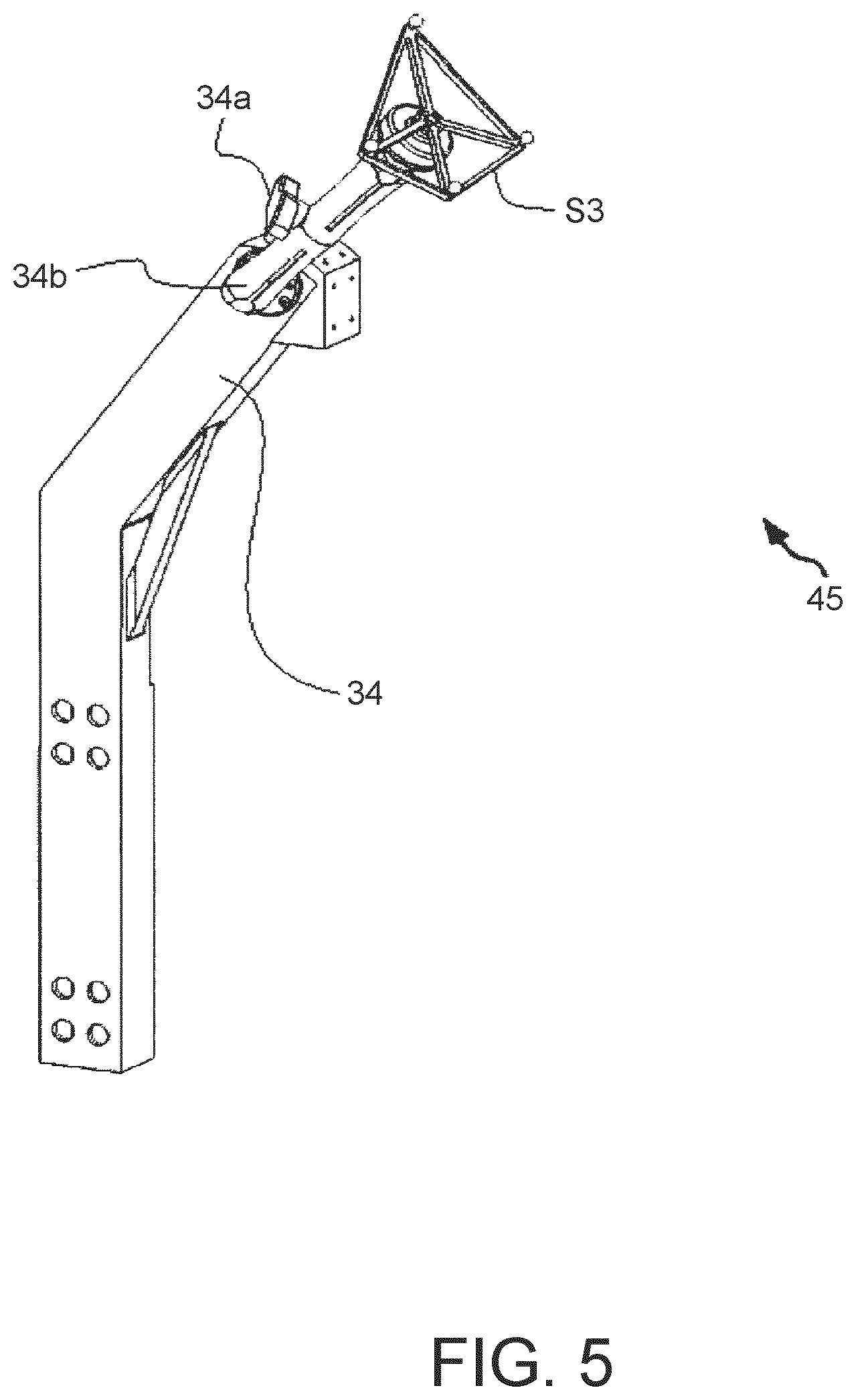 Patent US11771504 Figure 8 – Surgical system with base and arm tracking