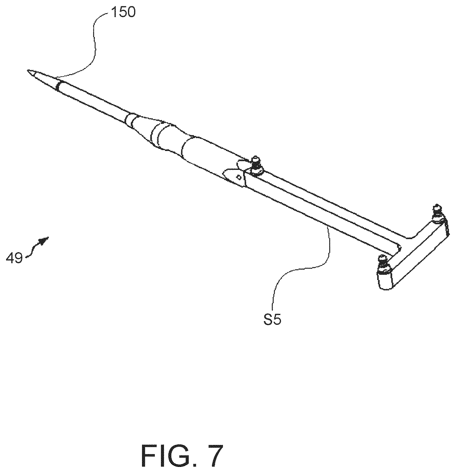 Patent US11771504 Figure 11 – Surgical system with base and arm tracking