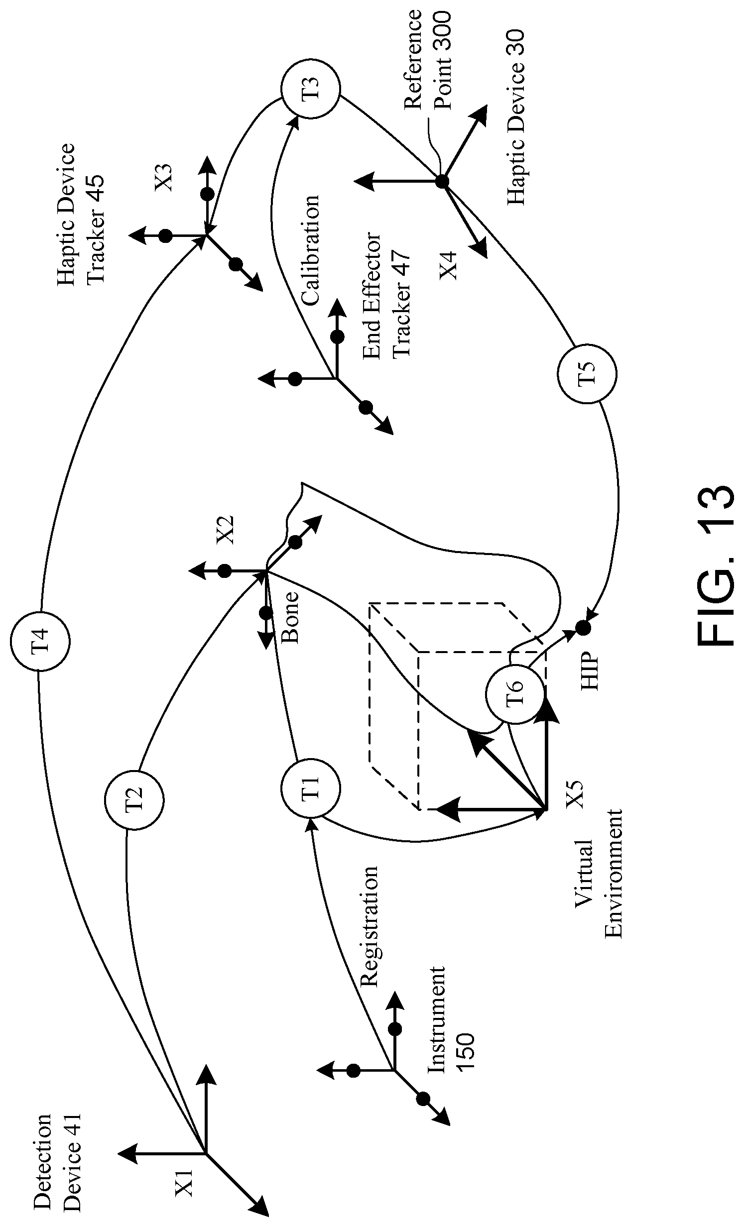 Patent US11771504 Figure 18 – Surgical system with base and arm tracking