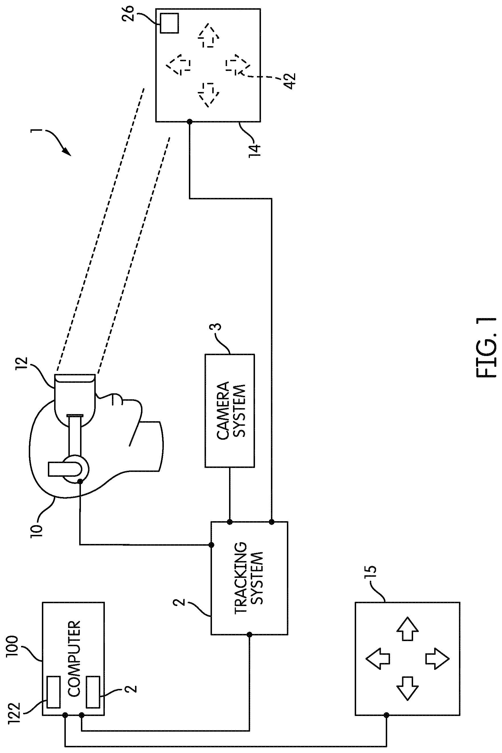 Patent US11771506 Figure 1 – Method and system for controlling dental machines