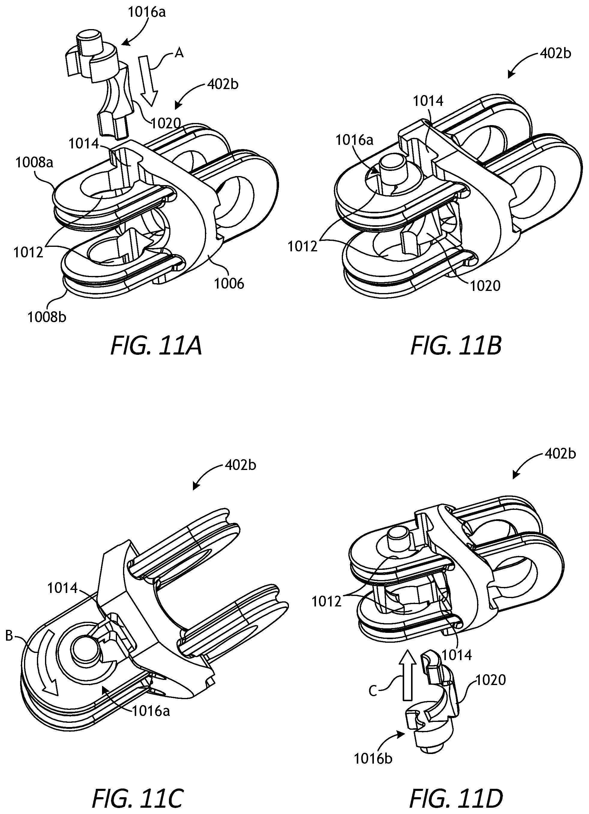 Patent US11771507 Figure 11 – Articulable wrist with flexible member and pivot guides