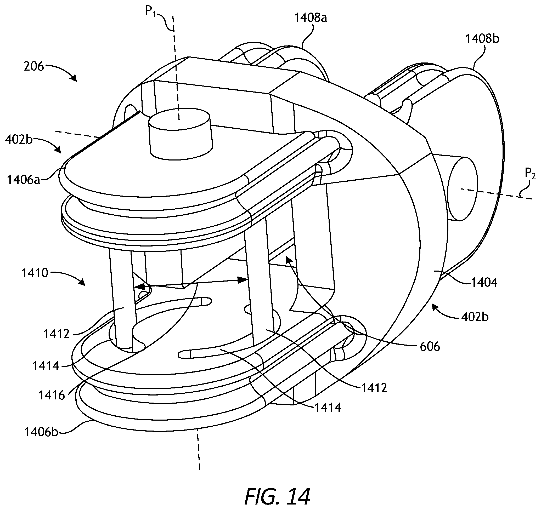 Patent US11771507 Figure 15 – Articulable wrist with flexible member and pivot guides