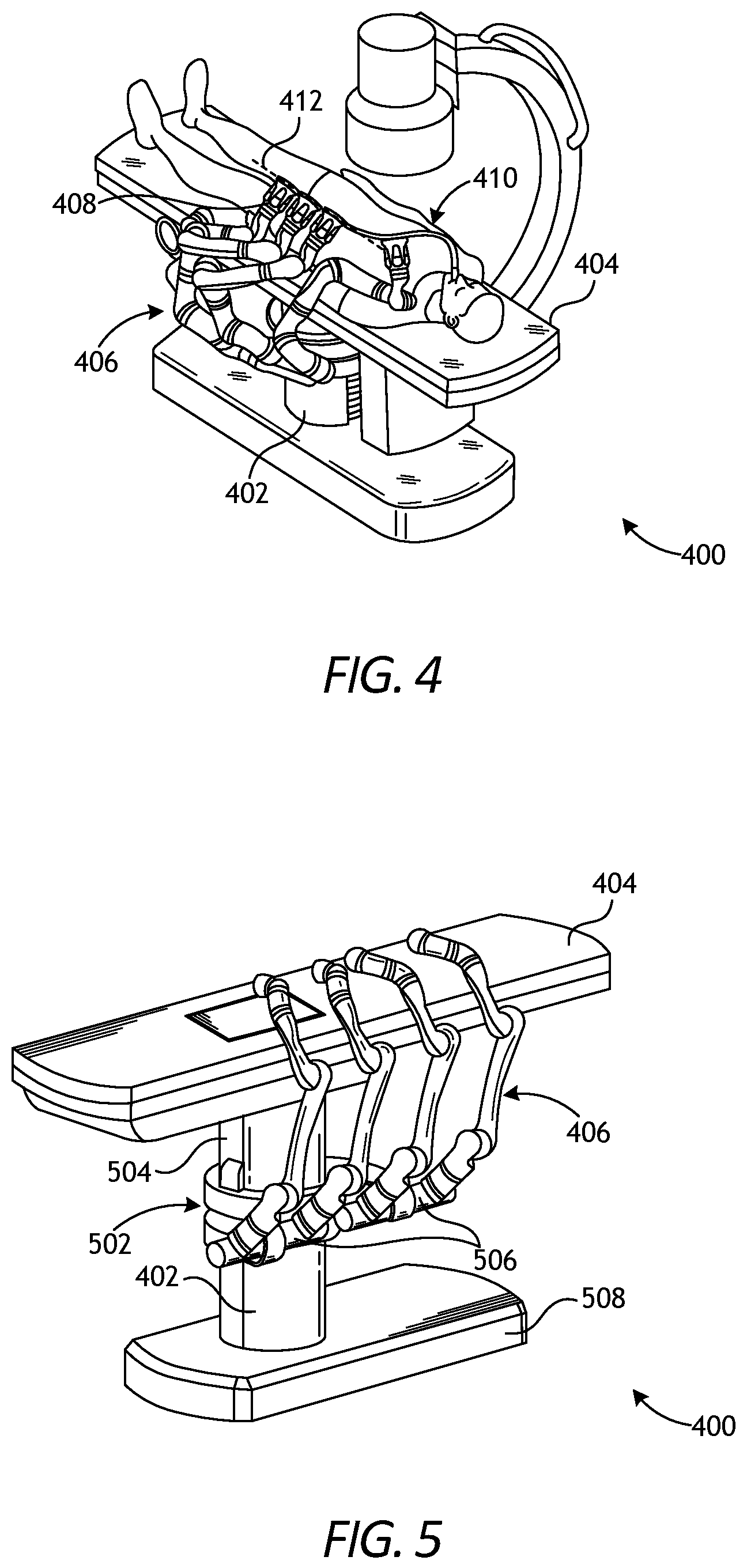 Patent US11771509 Figure 4 – Translating robotic surgical tools with integrated firing mechanisms