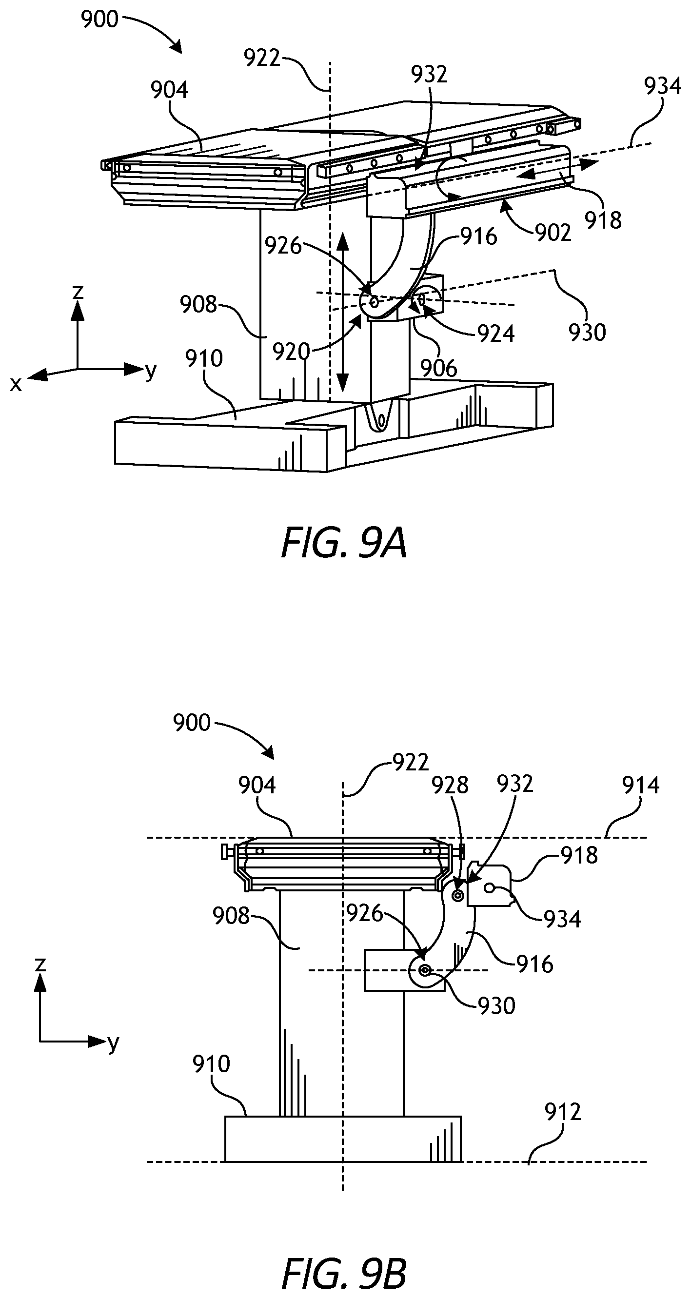 Patent US11771509 Figure 8 – Translating robotic surgical tools with integrated firing mechanisms