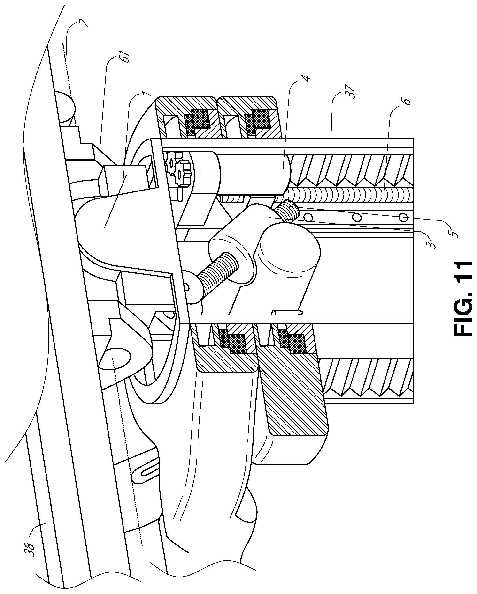 Patent US11771510 Figure 11 – Systems and methods for kinematic optimization with shared robotic degrees-of-freedom
