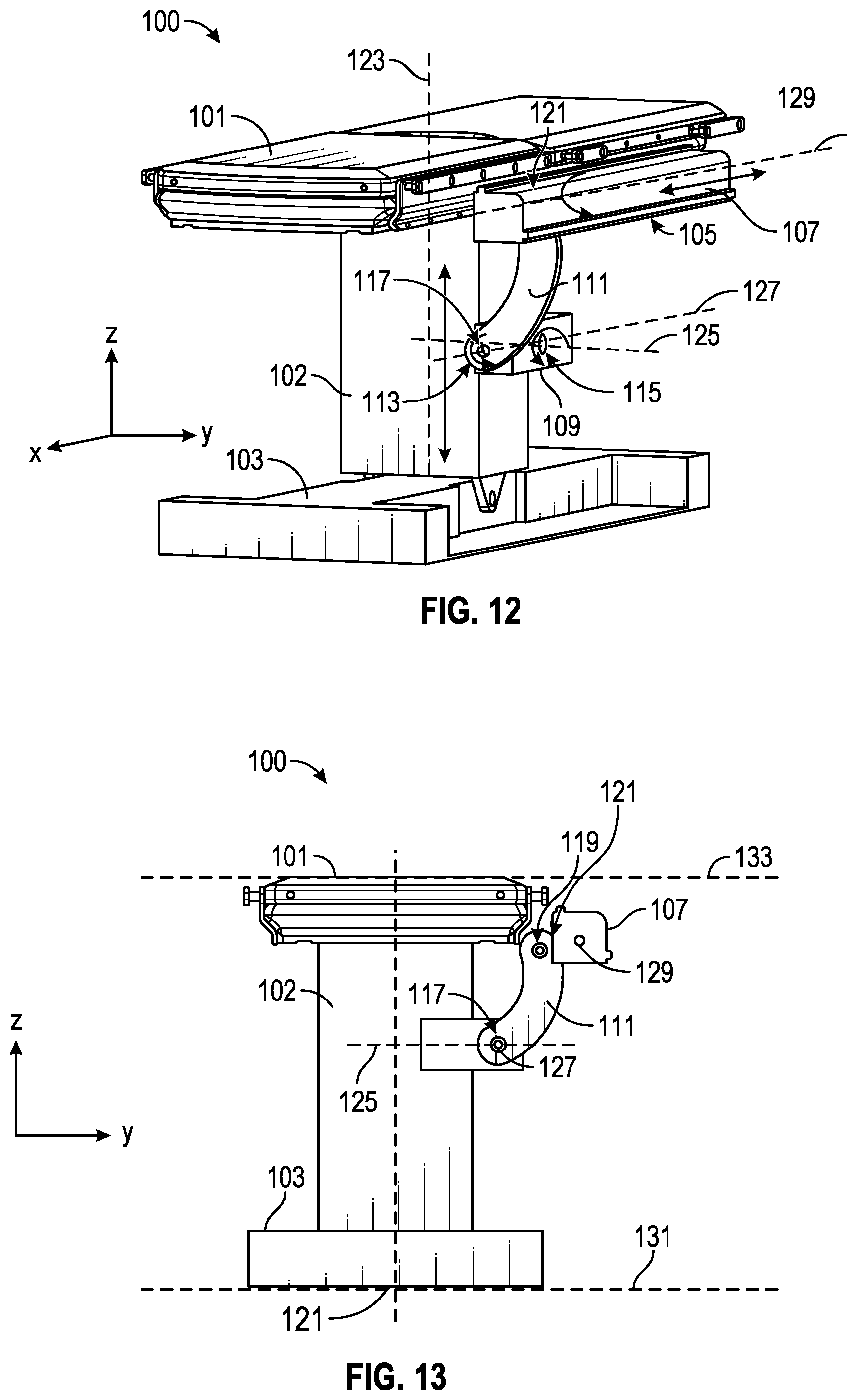 Patent US11771510 Figure 12 – Systems and methods for kinematic optimization with shared robotic degrees-of-freedom