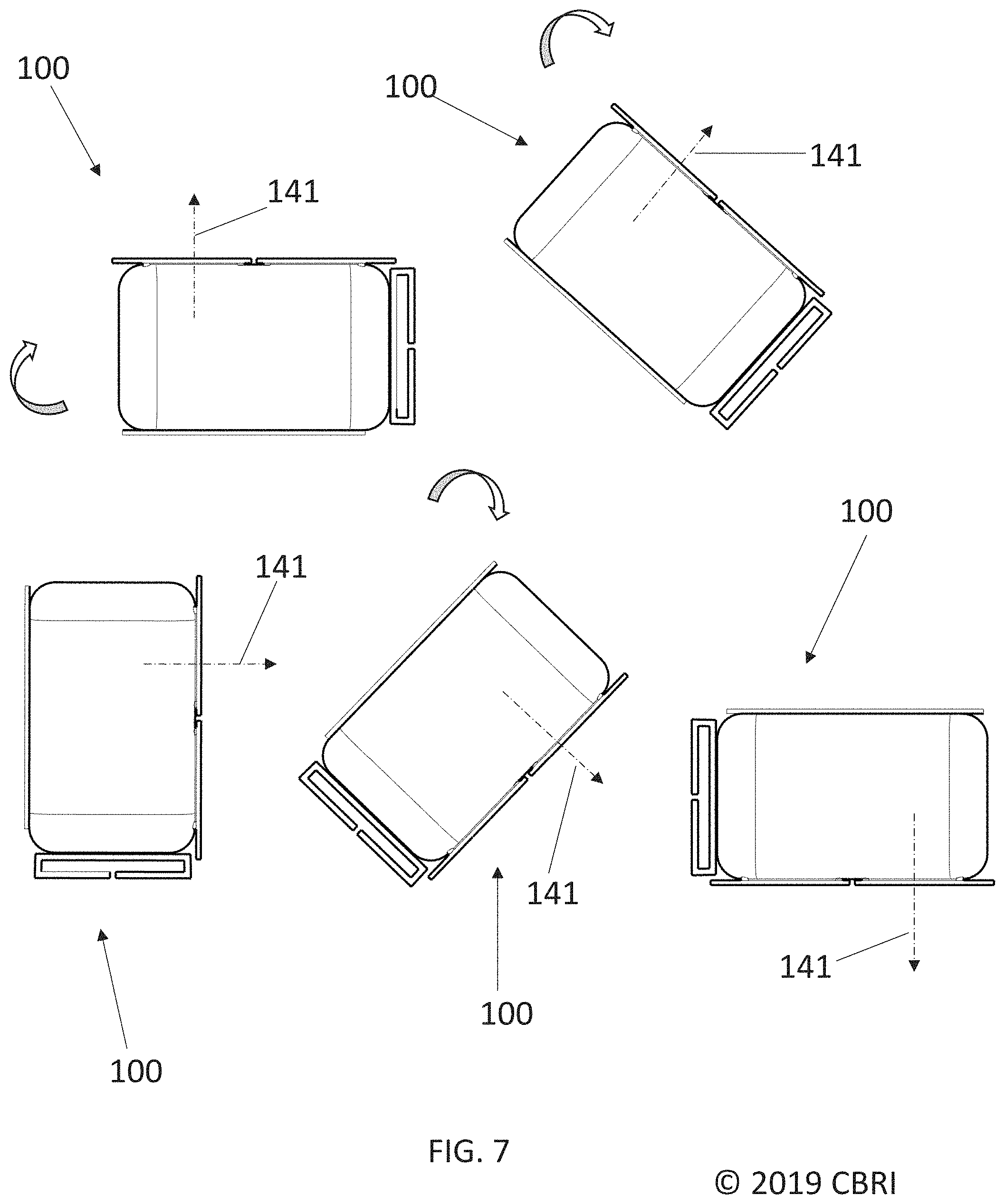 Patent US11771514 Figure 7 – Containers and methods for tissue storage during surgery