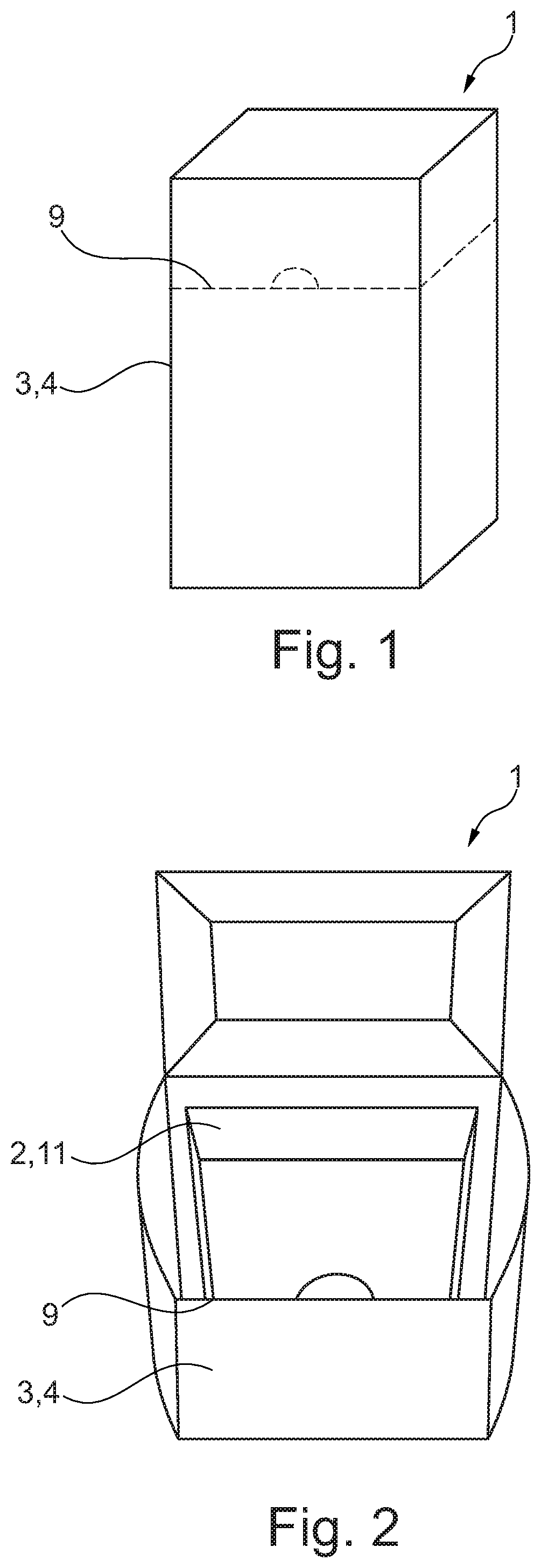 Patent US11771515 Figure 1 – Composite packaging facilitating an aseptic presentation of medicinal products