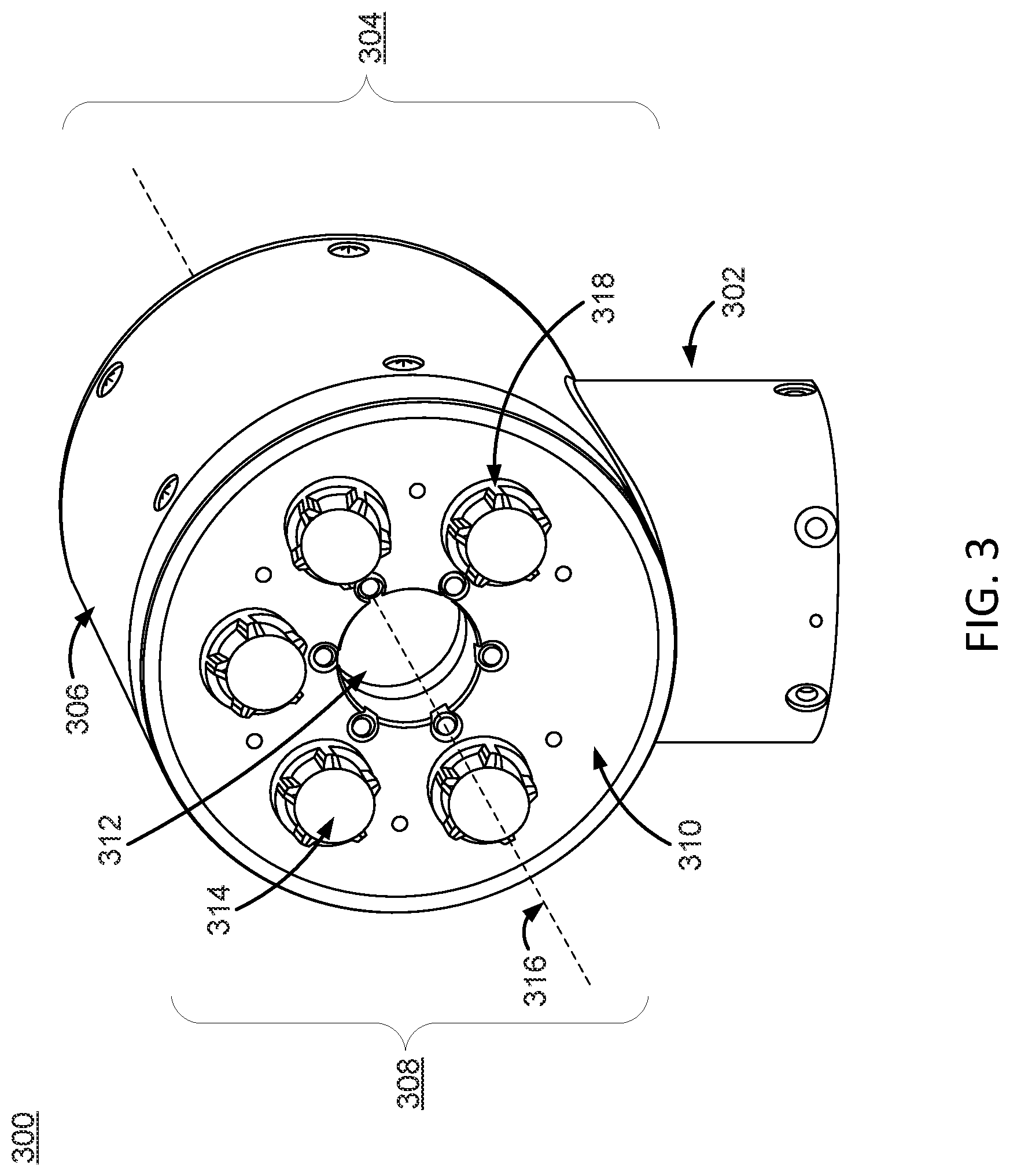 Patent US11771521 Figure 3 – Instrument device manipulator with roll mechanism