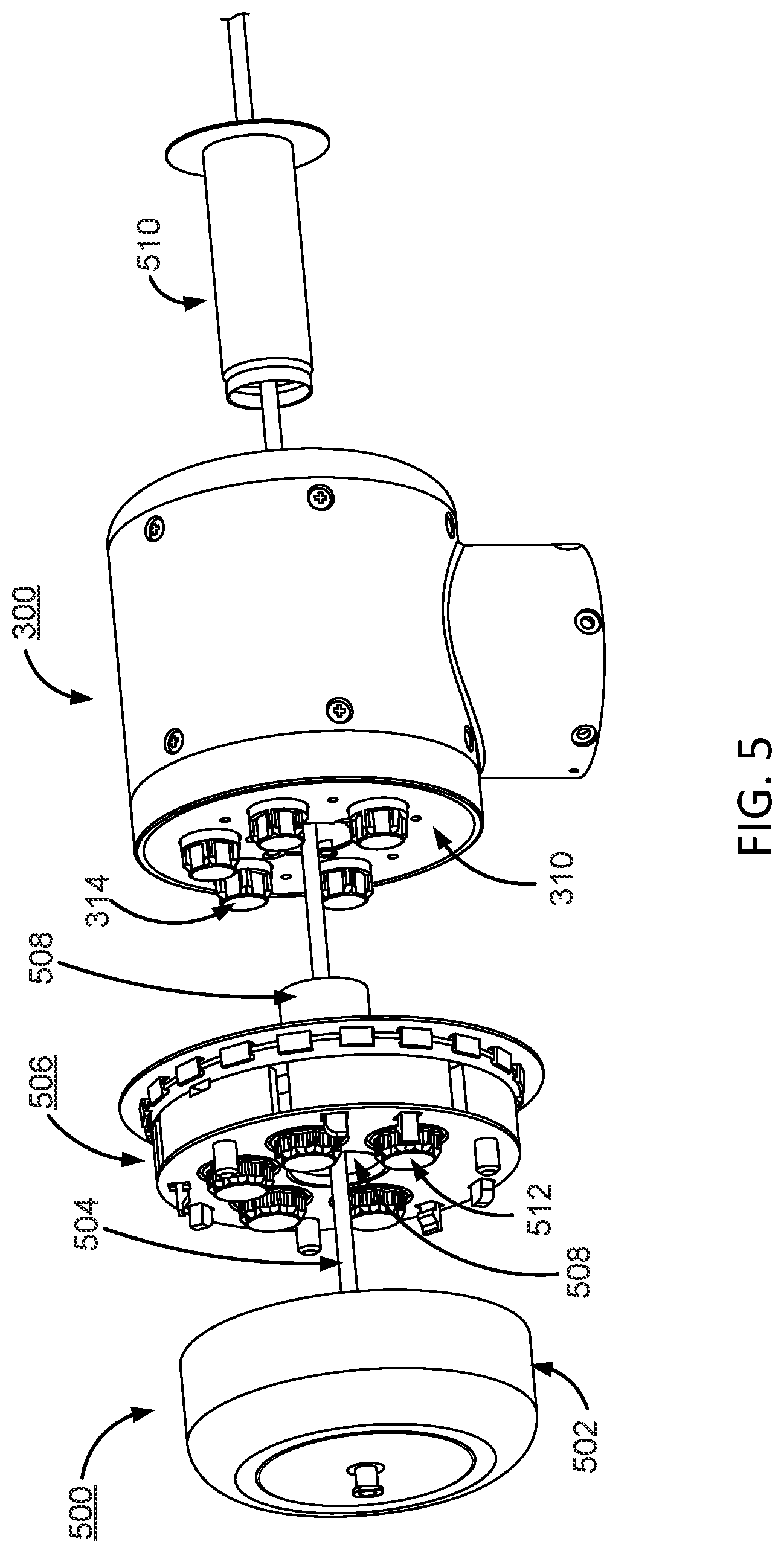 Patent US11771521 Figure 5 – Instrument device manipulator with roll mechanism