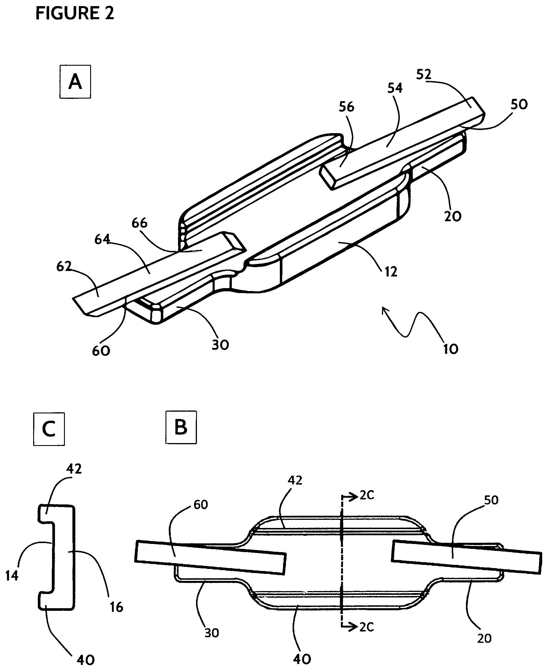 Patent US11771532 Figure 2 – Direct dental bridge