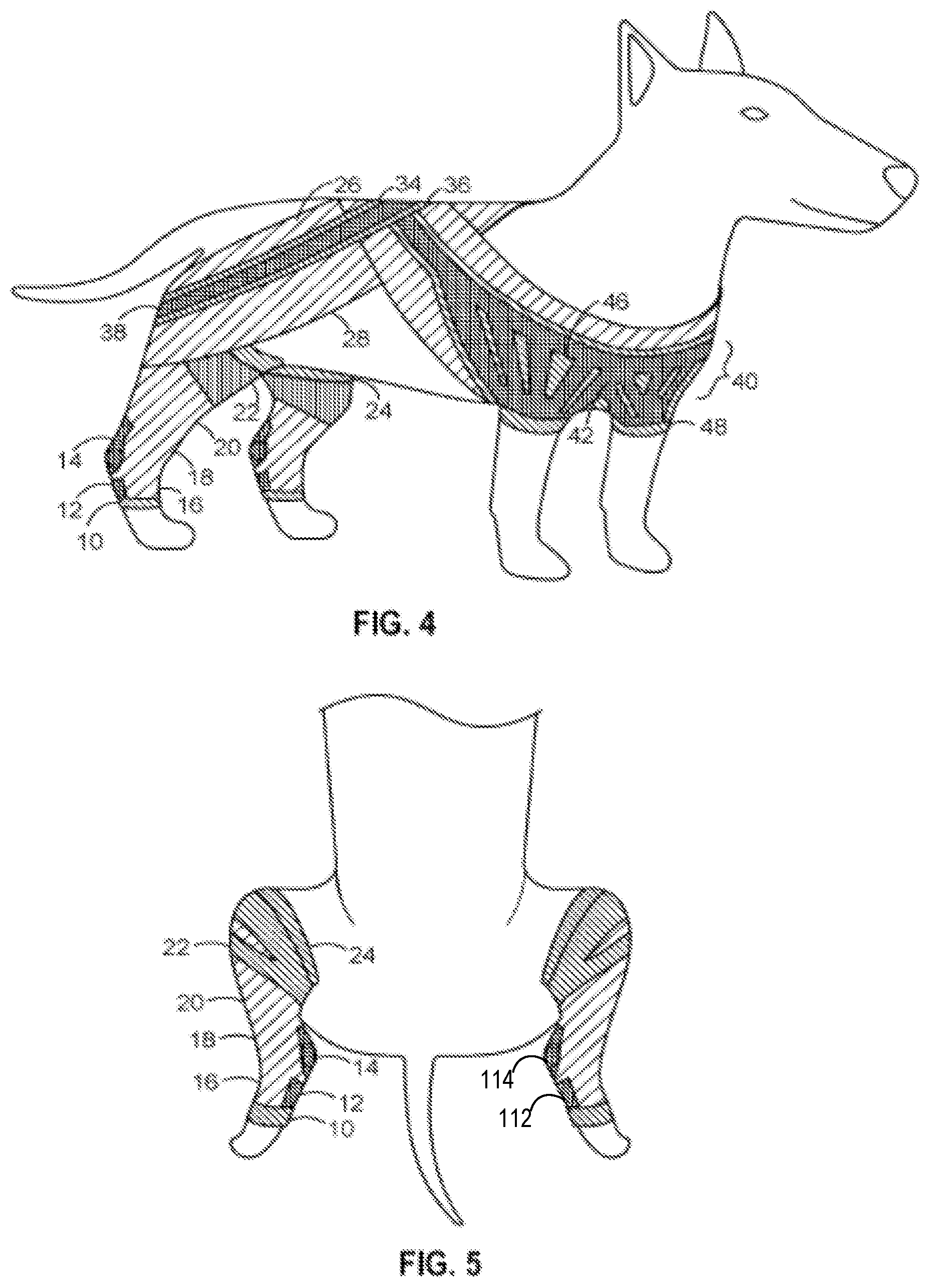 Patent US11771540 Figure 2 – Support device for quadrupeds