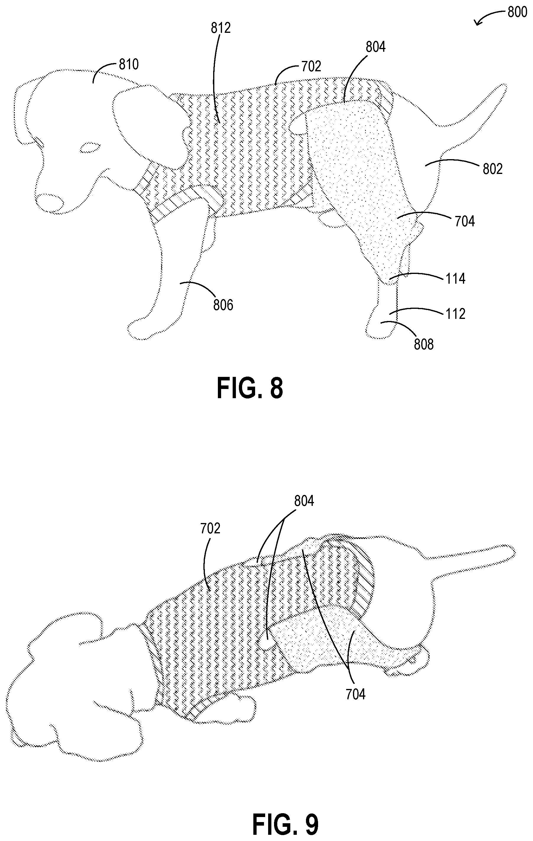 Patent US11771540 Figure 5 – Support device for quadrupeds