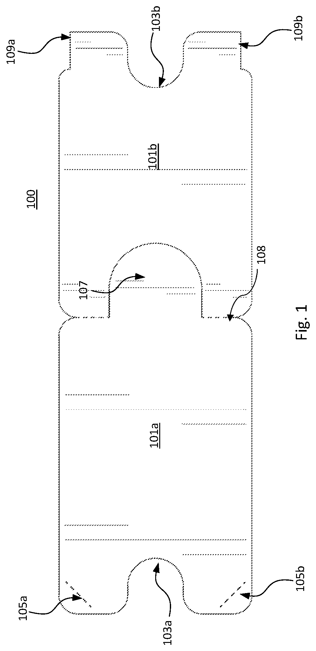 Patent US11771547 — Enclosure device for an implantable repair device — Figure 1