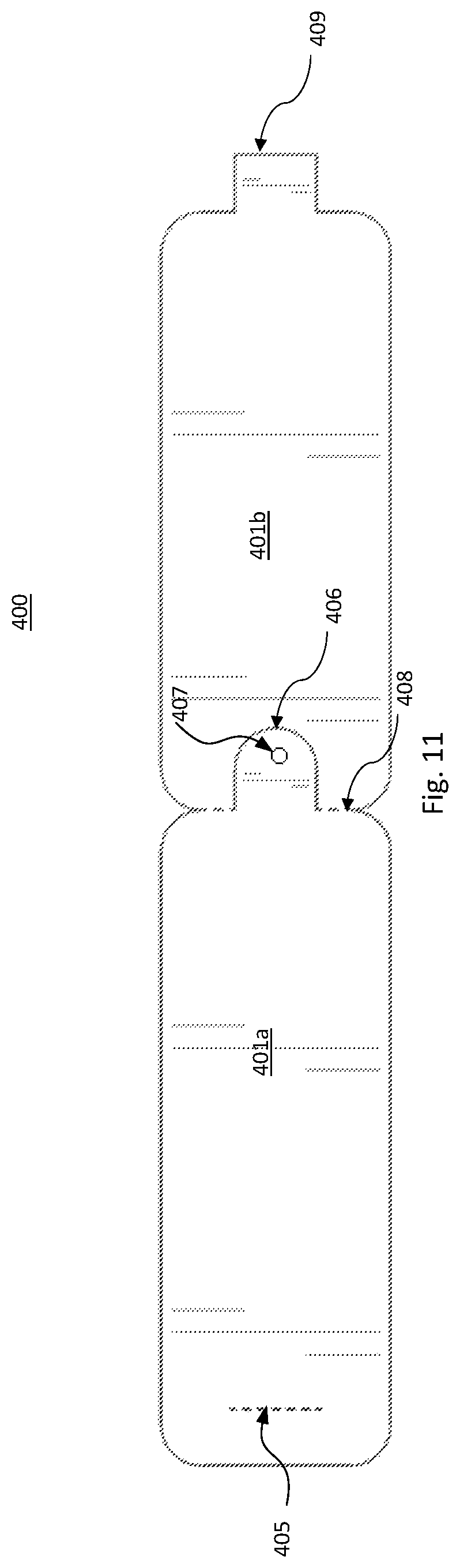 Patent US11771547 Figure 11 – Enclosure device for an implantable repair device