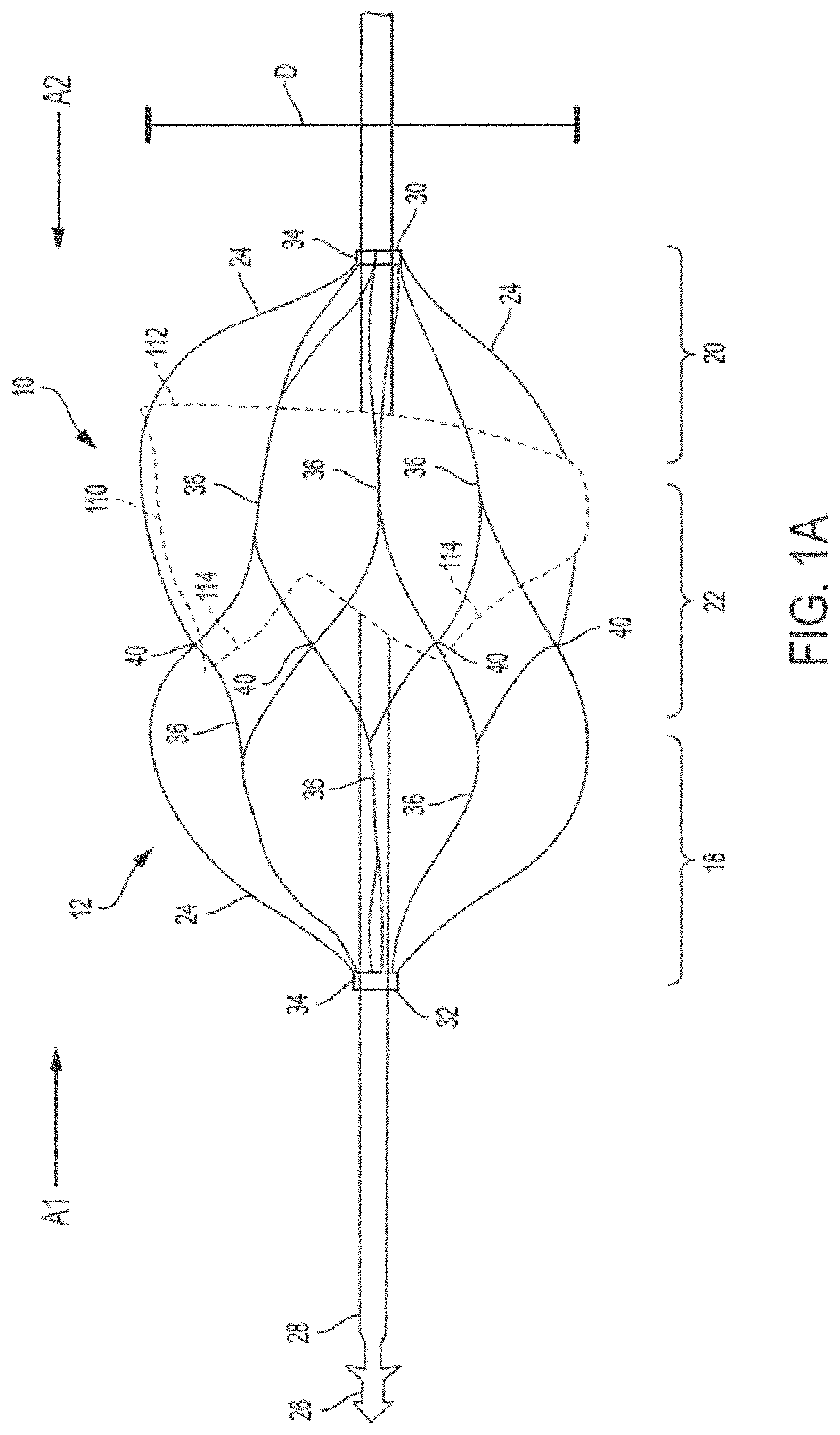 Patent US11771555 Figure 1 – Retrievable self-expanding non-thrombogenic low-profile percutaneous atrioventricular valve prosthesis