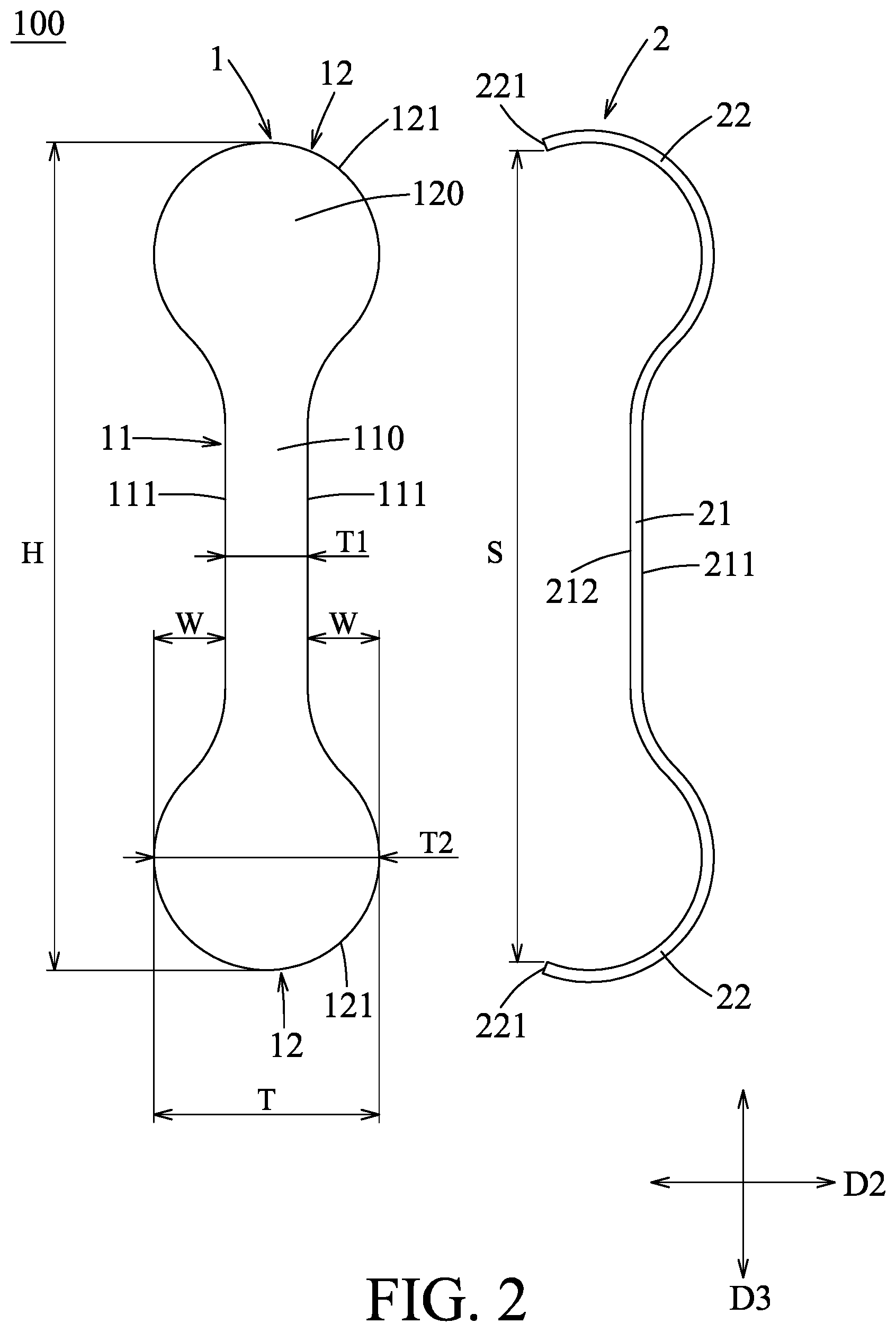 Patent US11771559 Figure 2 – Support device and method of using the same