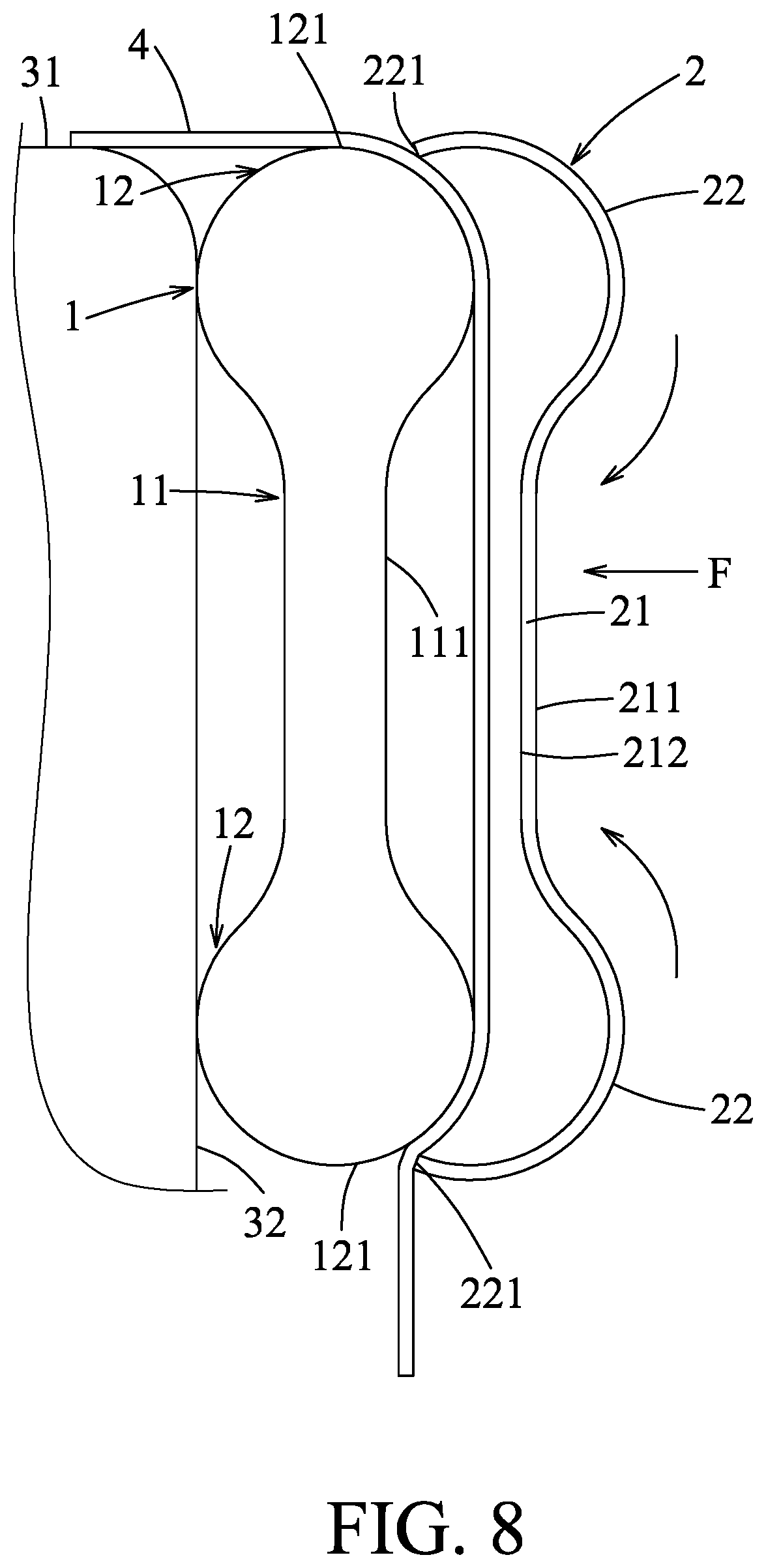 Patent US11771559 Figure 8 – Support device and method of using the same