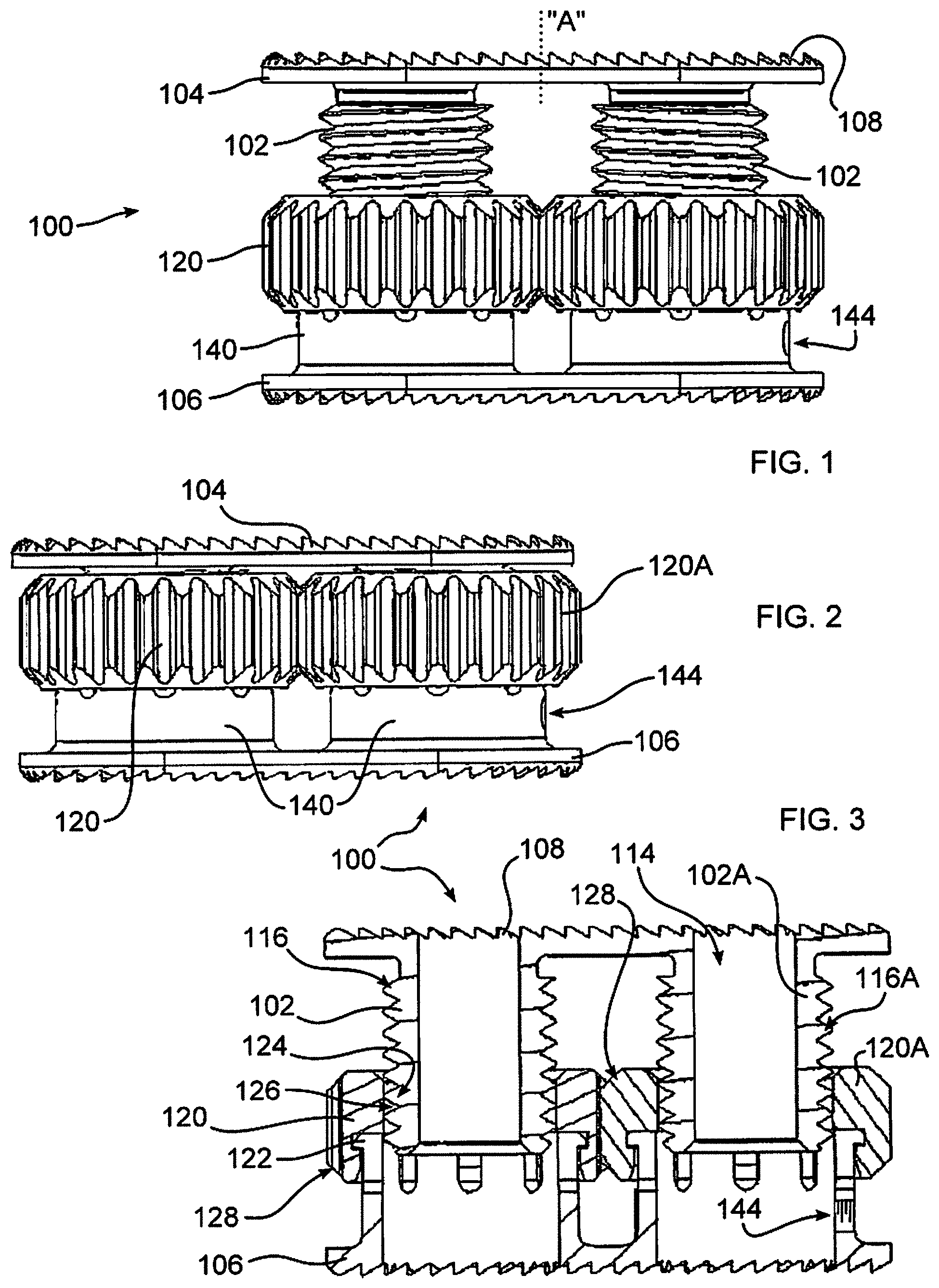 Patent US11771564 Figure 1 – Articulating and expandable vertebral implant