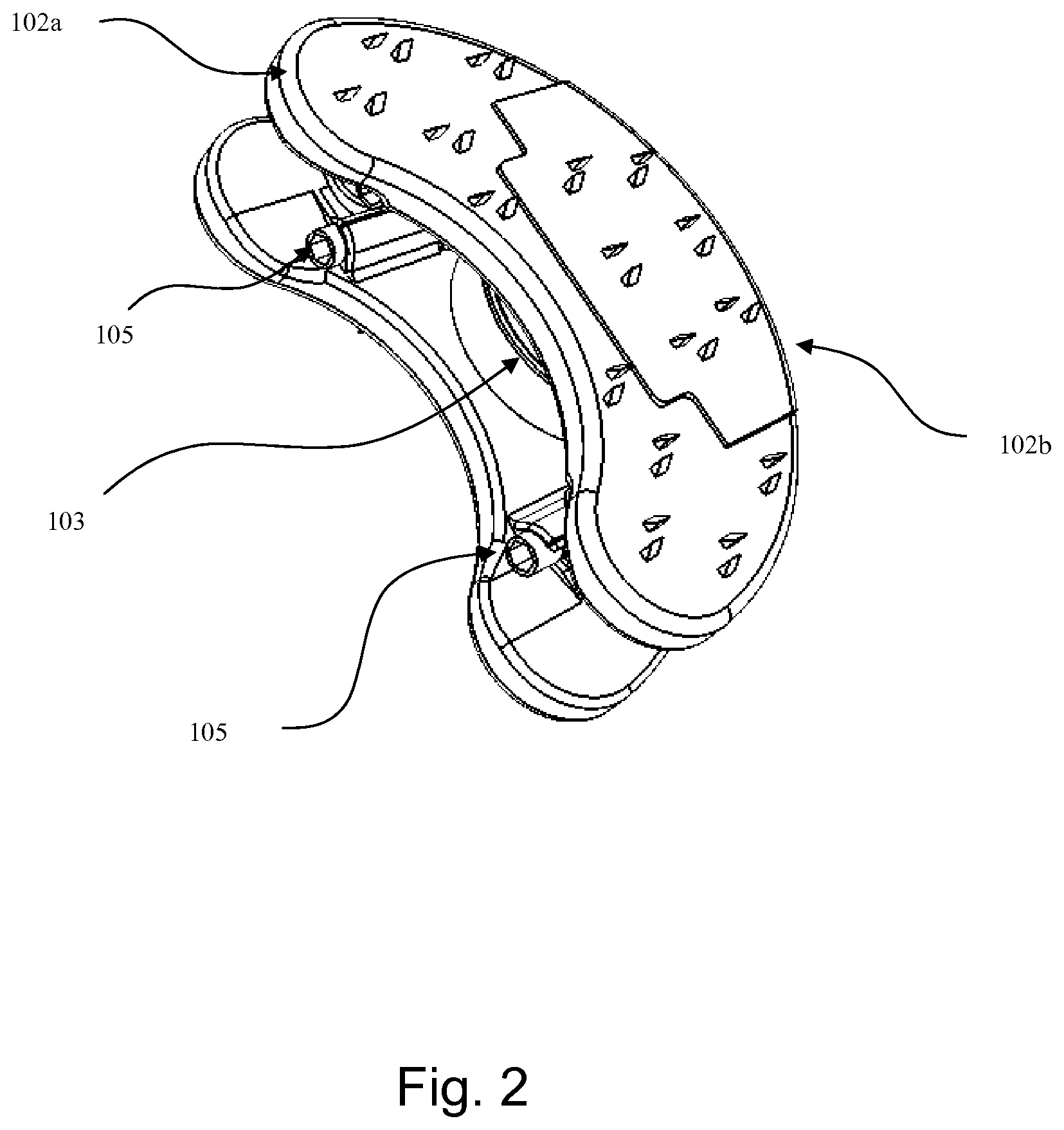 Patent US11771567 Figure 2 – Artificial disc system