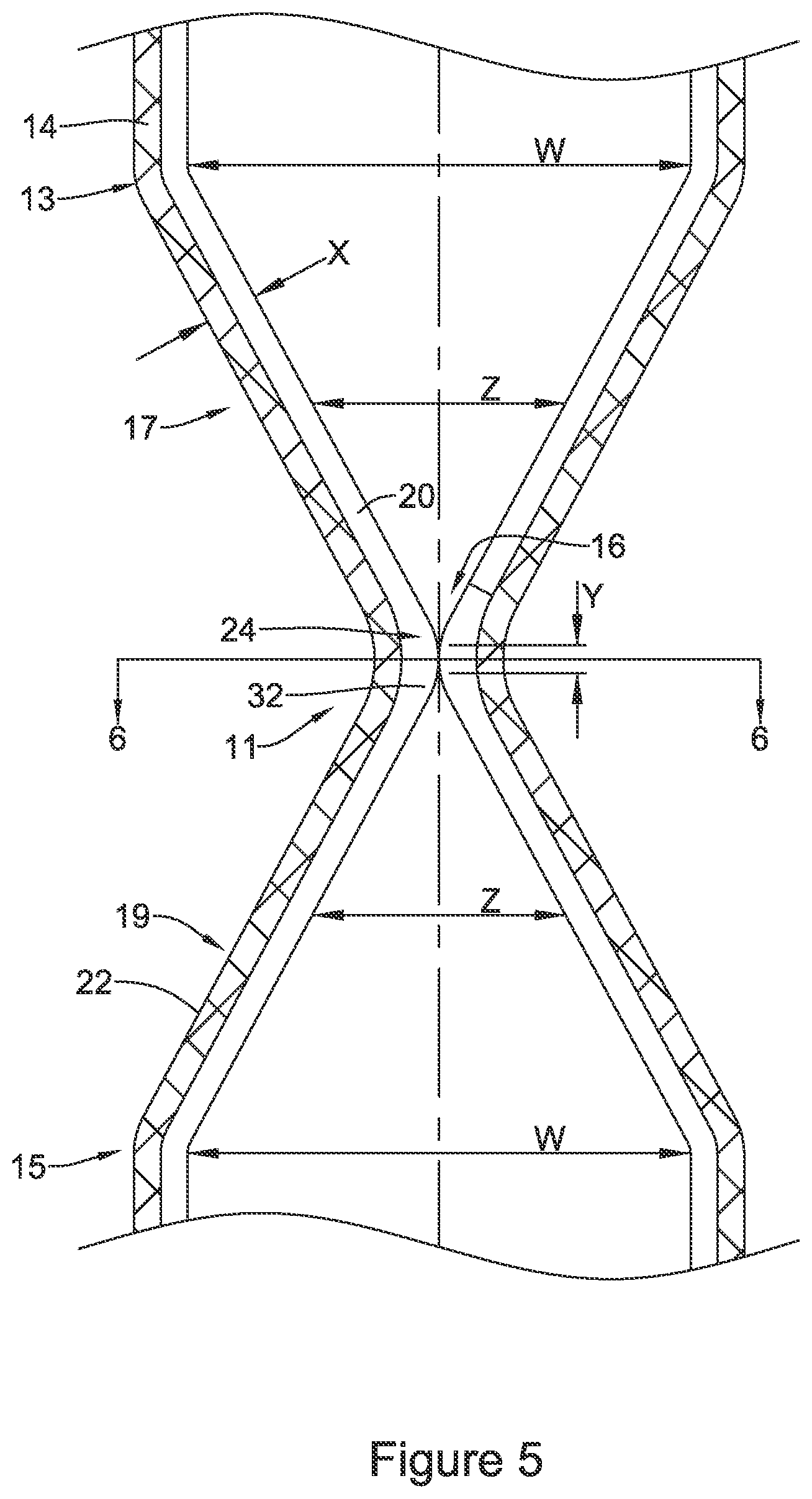Patent US11771574 Figure 5 – Esophageal stent including a valve member