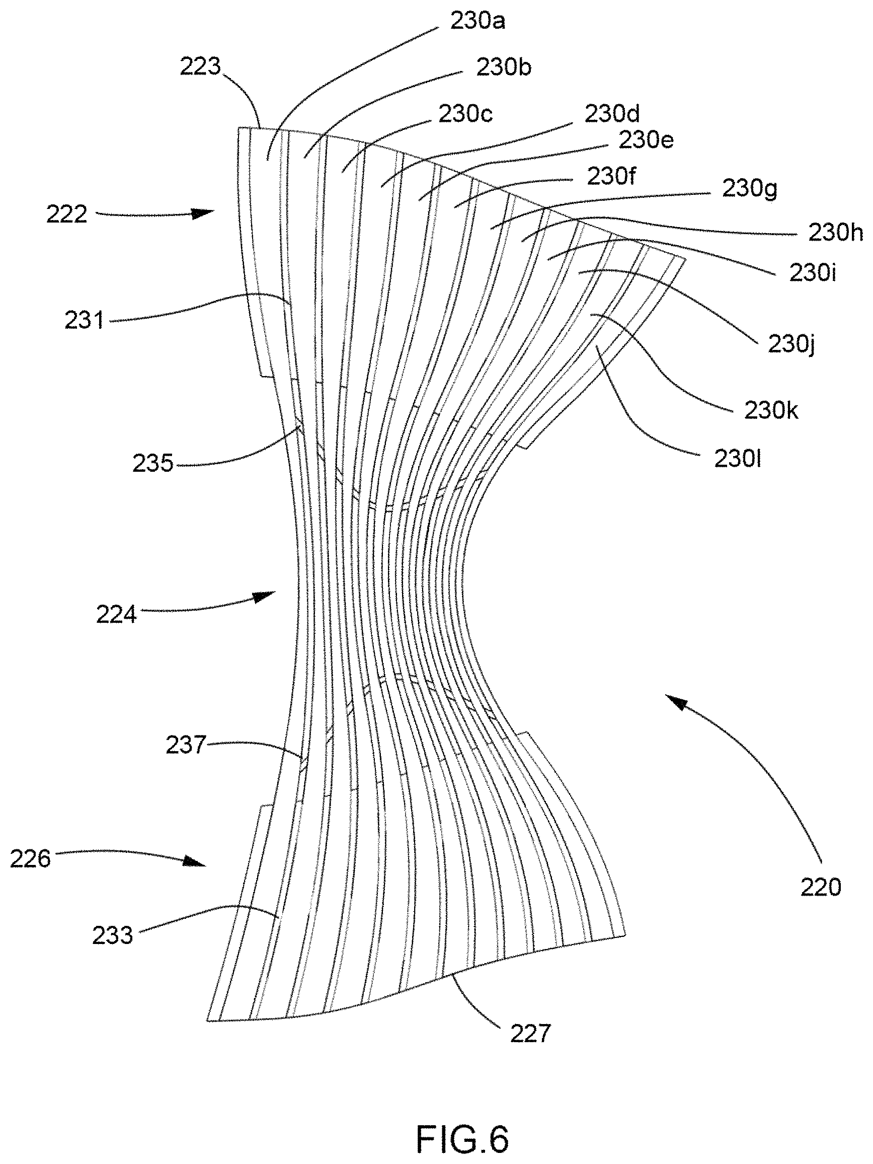 Patent US11771579 Figure 8 – Protective support for joints and extremities
