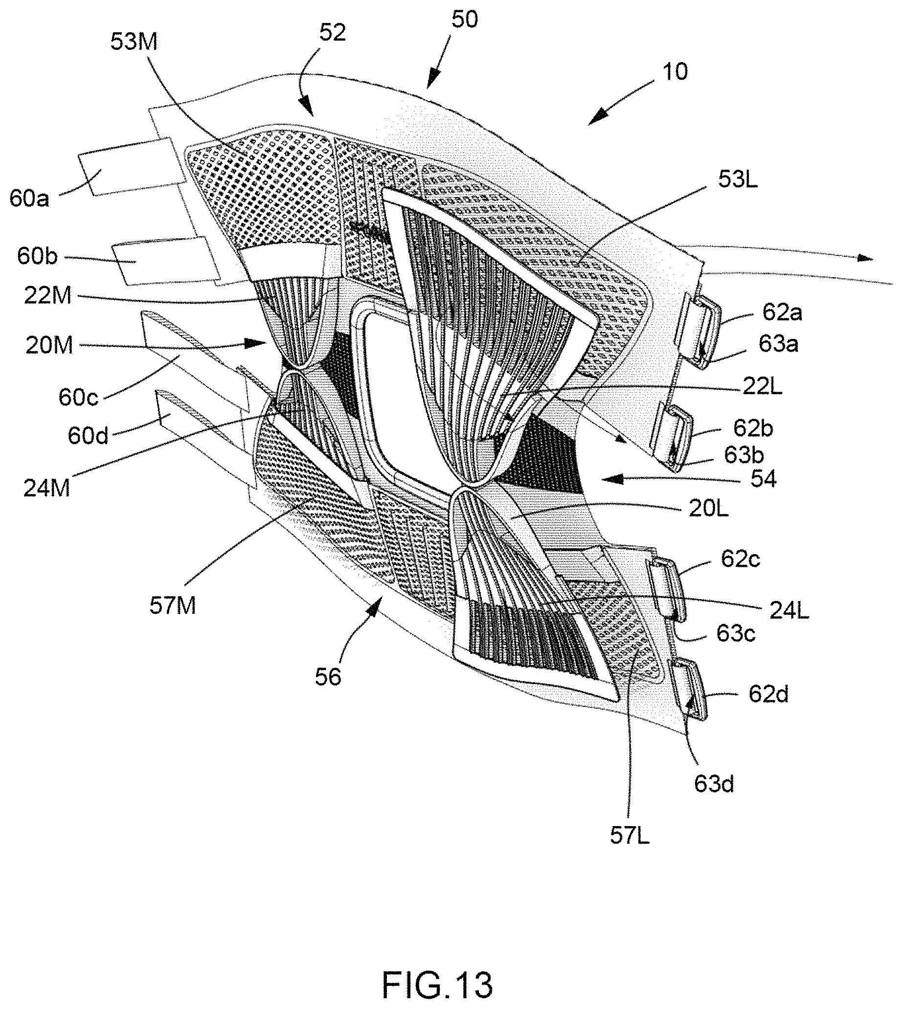 Patent US11771579 Figure 15 – Protective support for joints and extremities