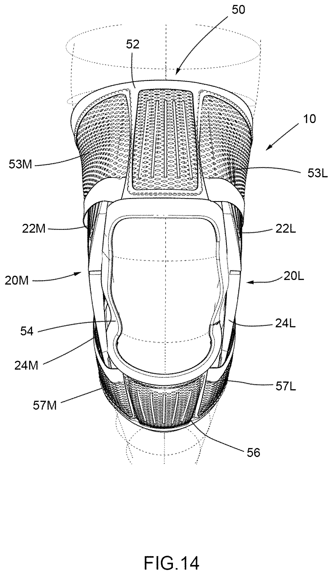 Patent US11771579 Figure 16 – Protective support for joints and extremities