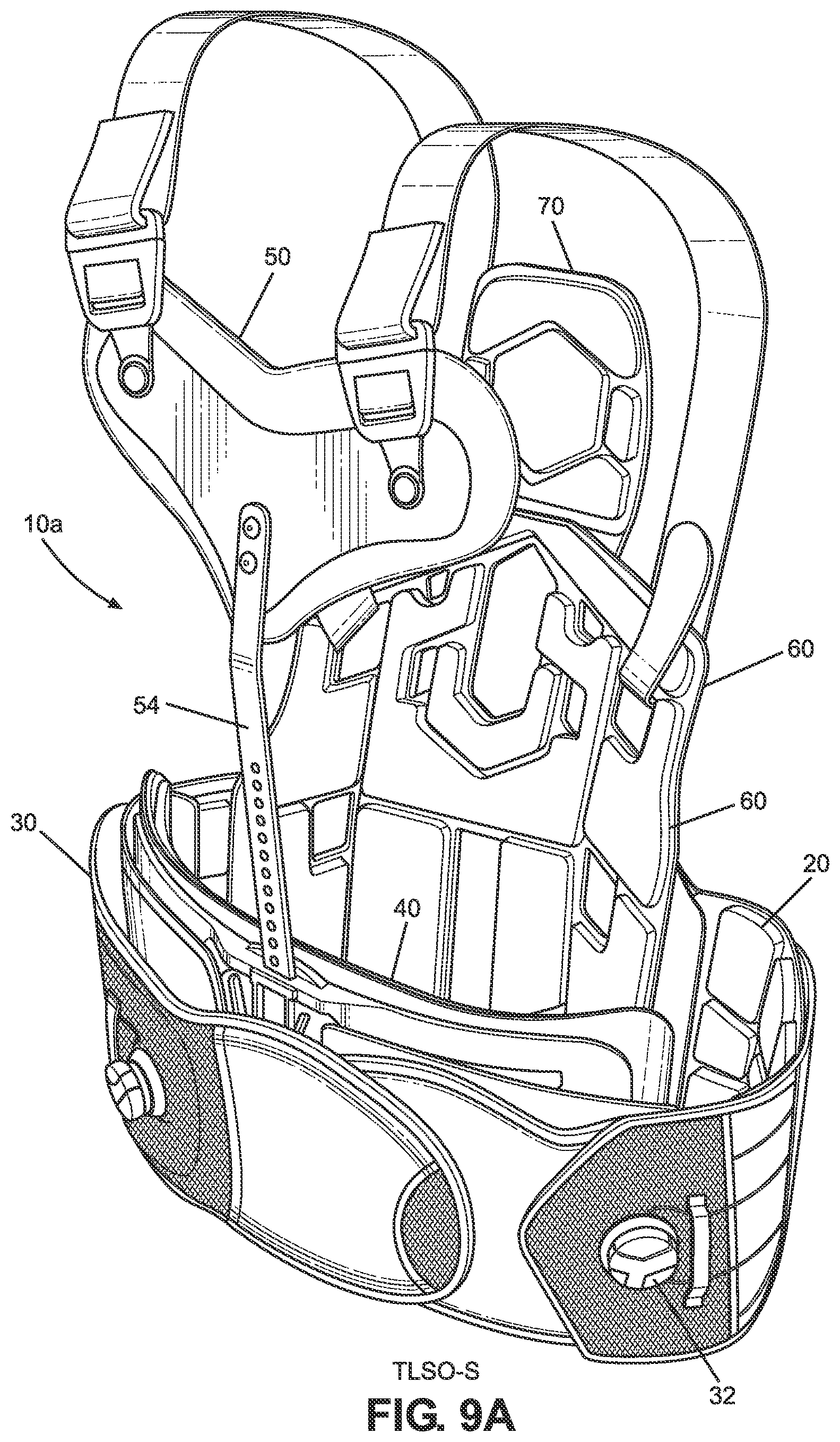 Patent US11771580 Figure 12 – TLSO/LSO spine brace