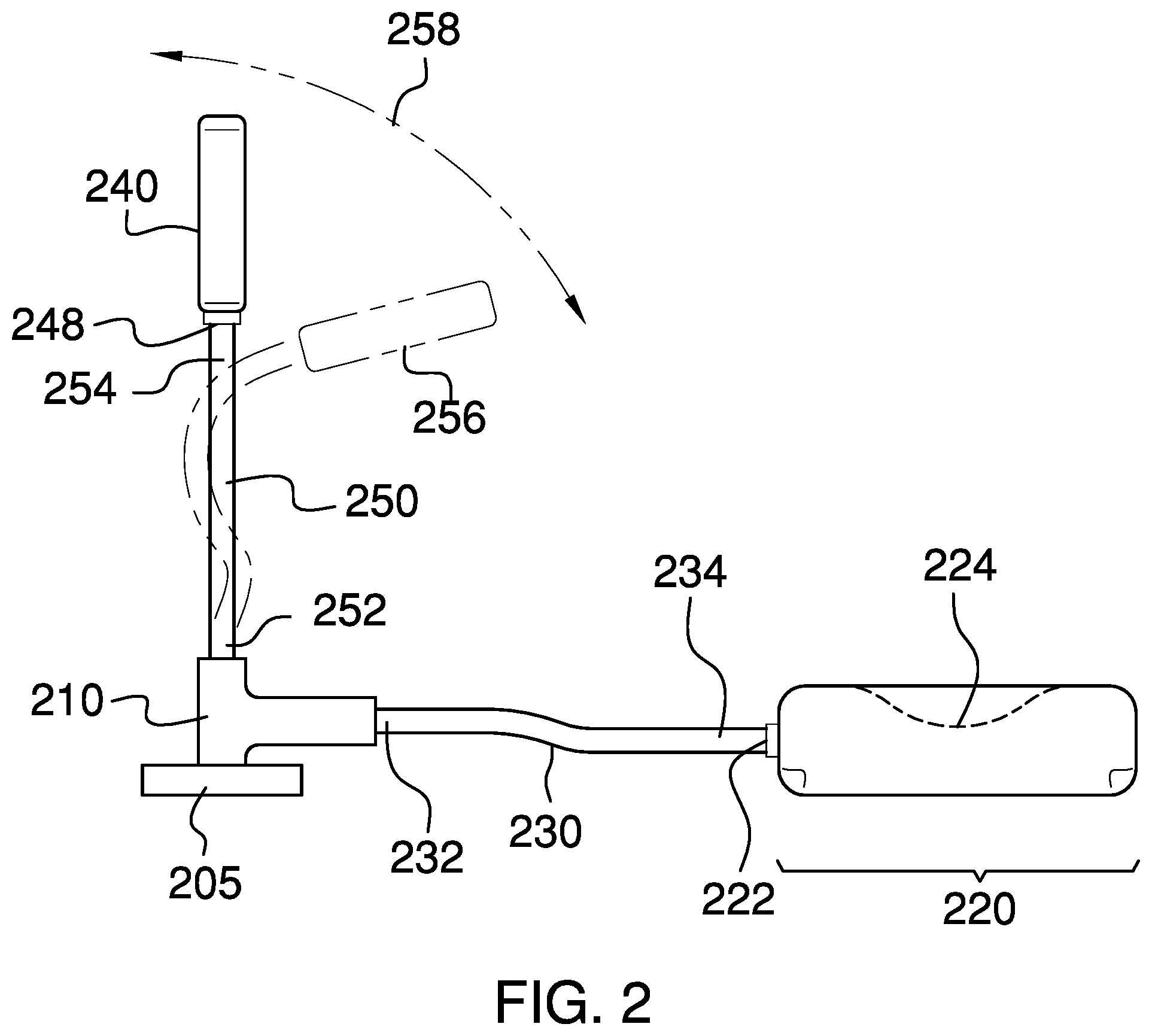 Patent US11771583 Figure 2 – Arm-casting stand