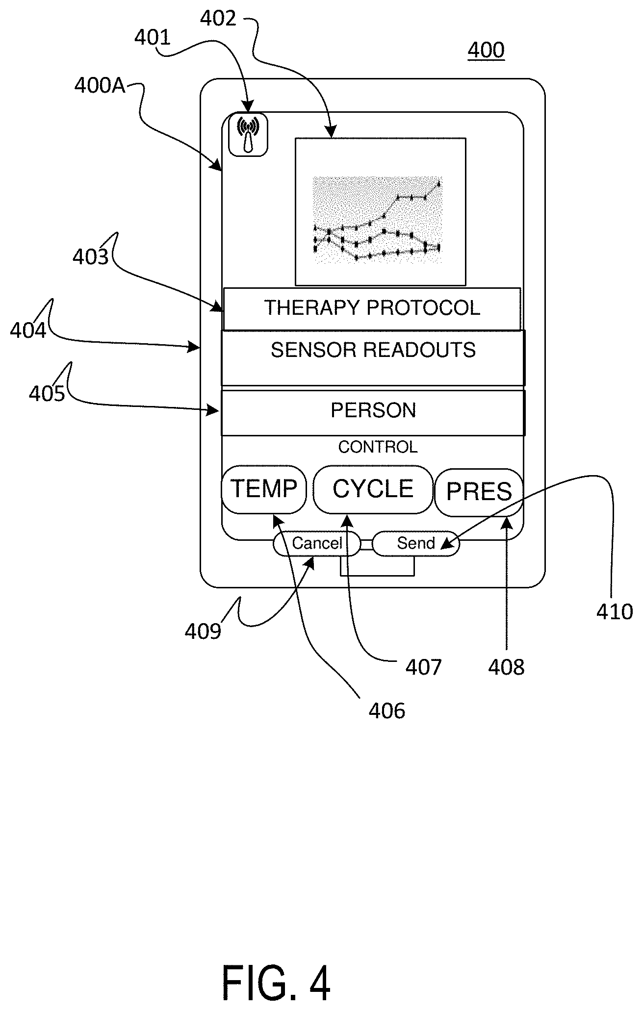 Patent US11771586 Figure 4 – Thermal contrast therapy device