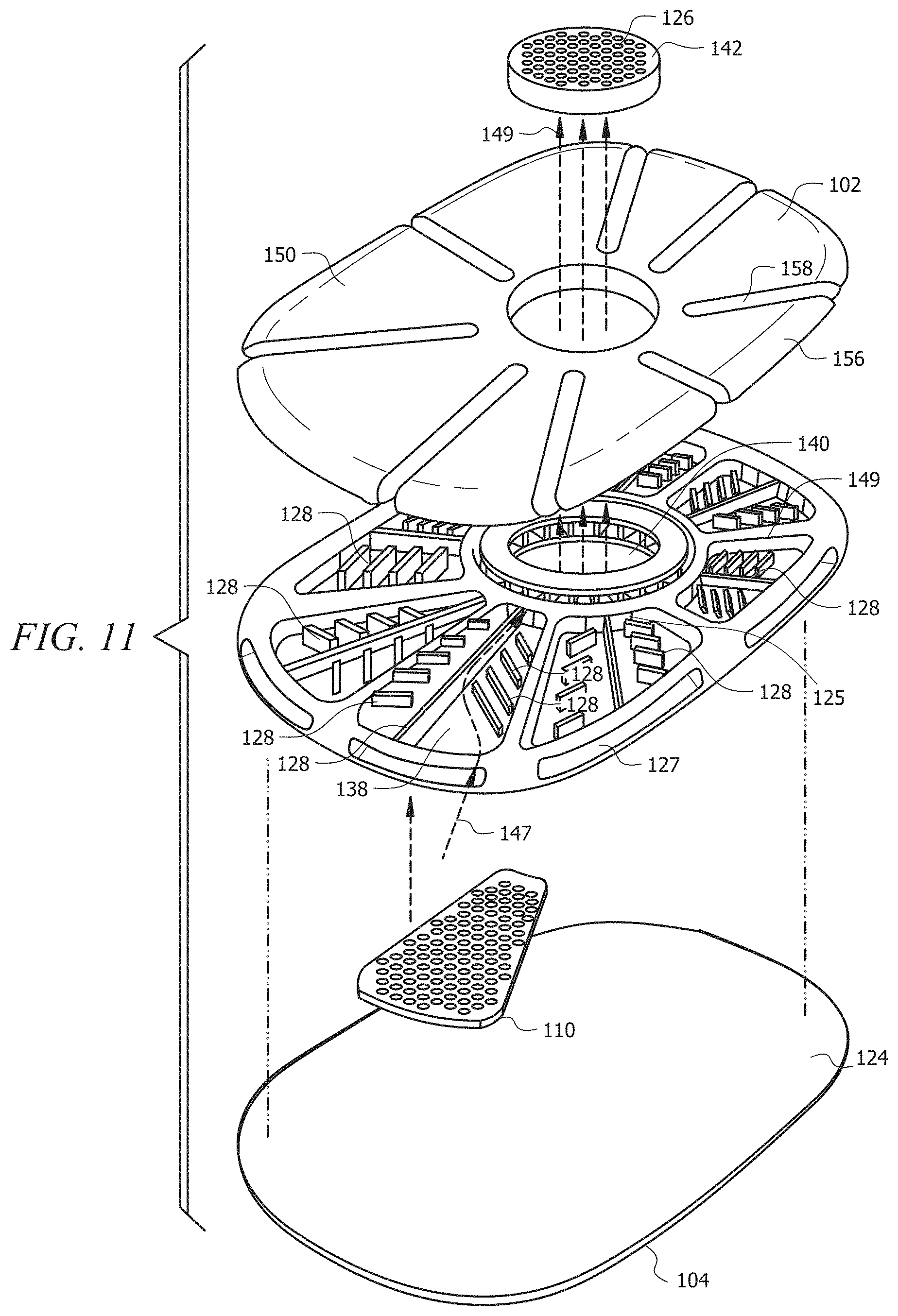 Patent US11771587 Figure 6 – Portable rechargeable therapy pods