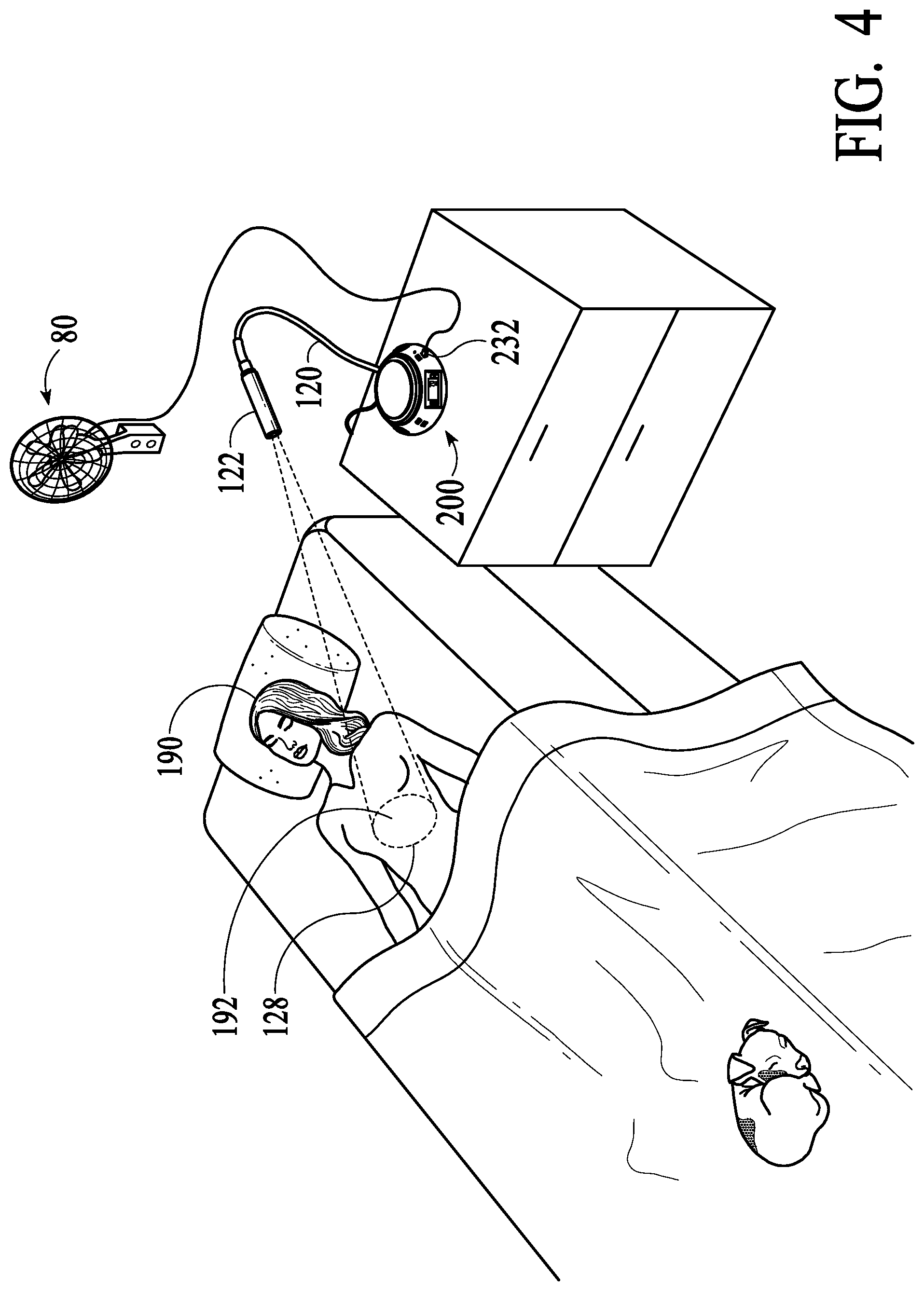 Patent US11771588 Figure 9 – Non-contact, infrared sensing temperature activated controller for abatement of effects of hot flashes in a human body