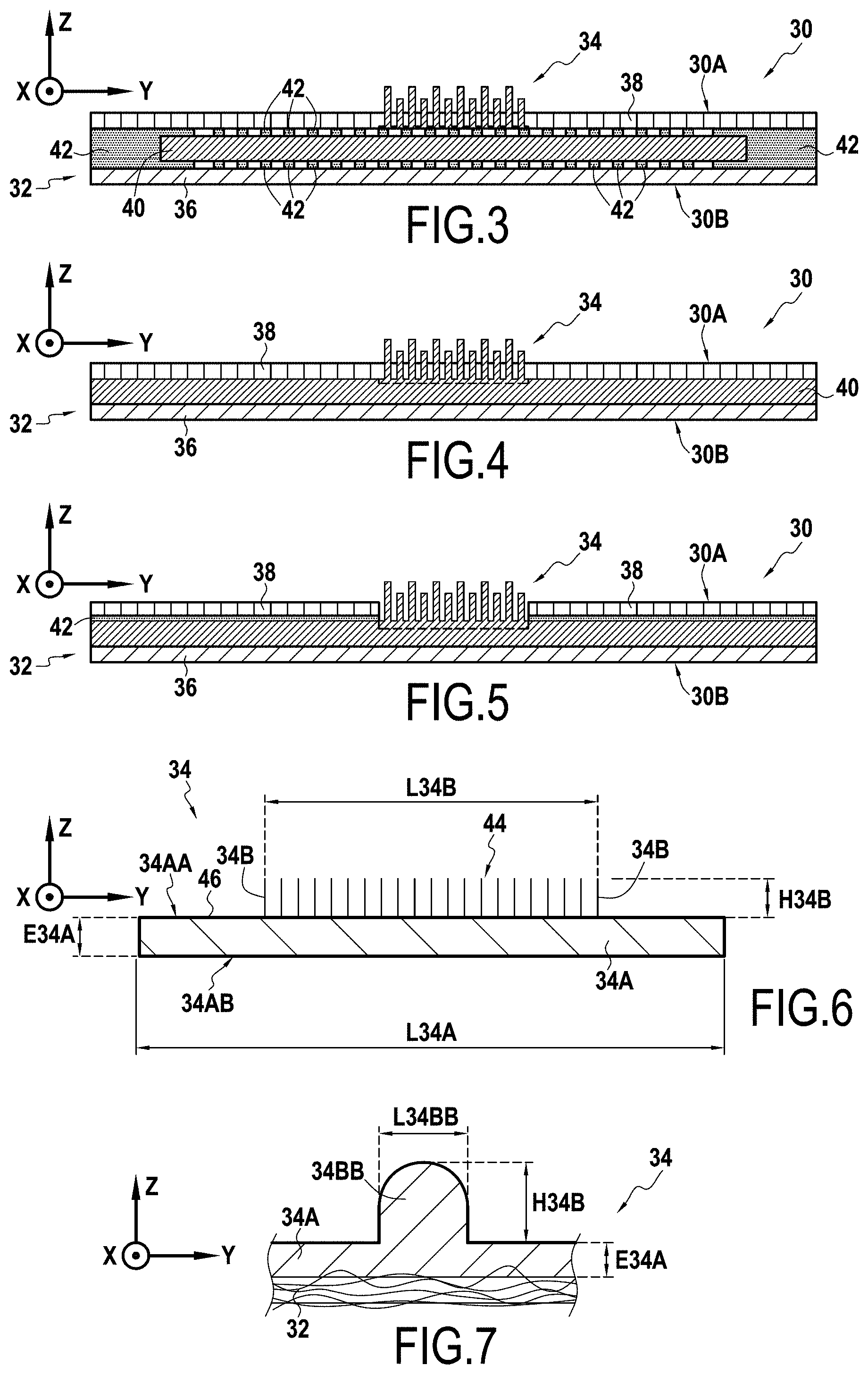 Patent US11771600 Figure 2 – Laminated assembly, nappy comprising such an assembly and method for manufacturing such an assembly