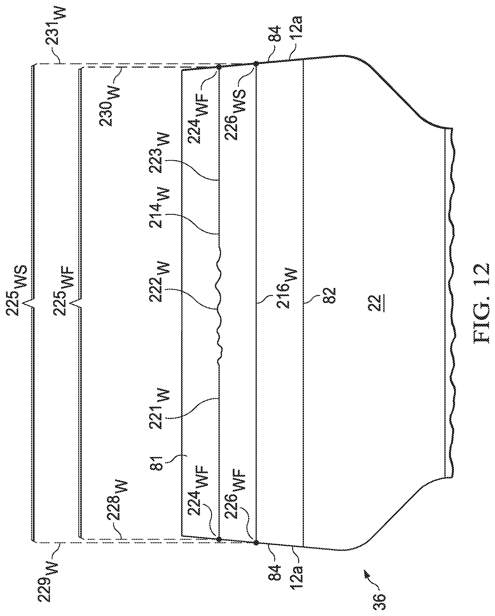 Patent US11771601 Figure 18 – Absorbent article with elasticized region