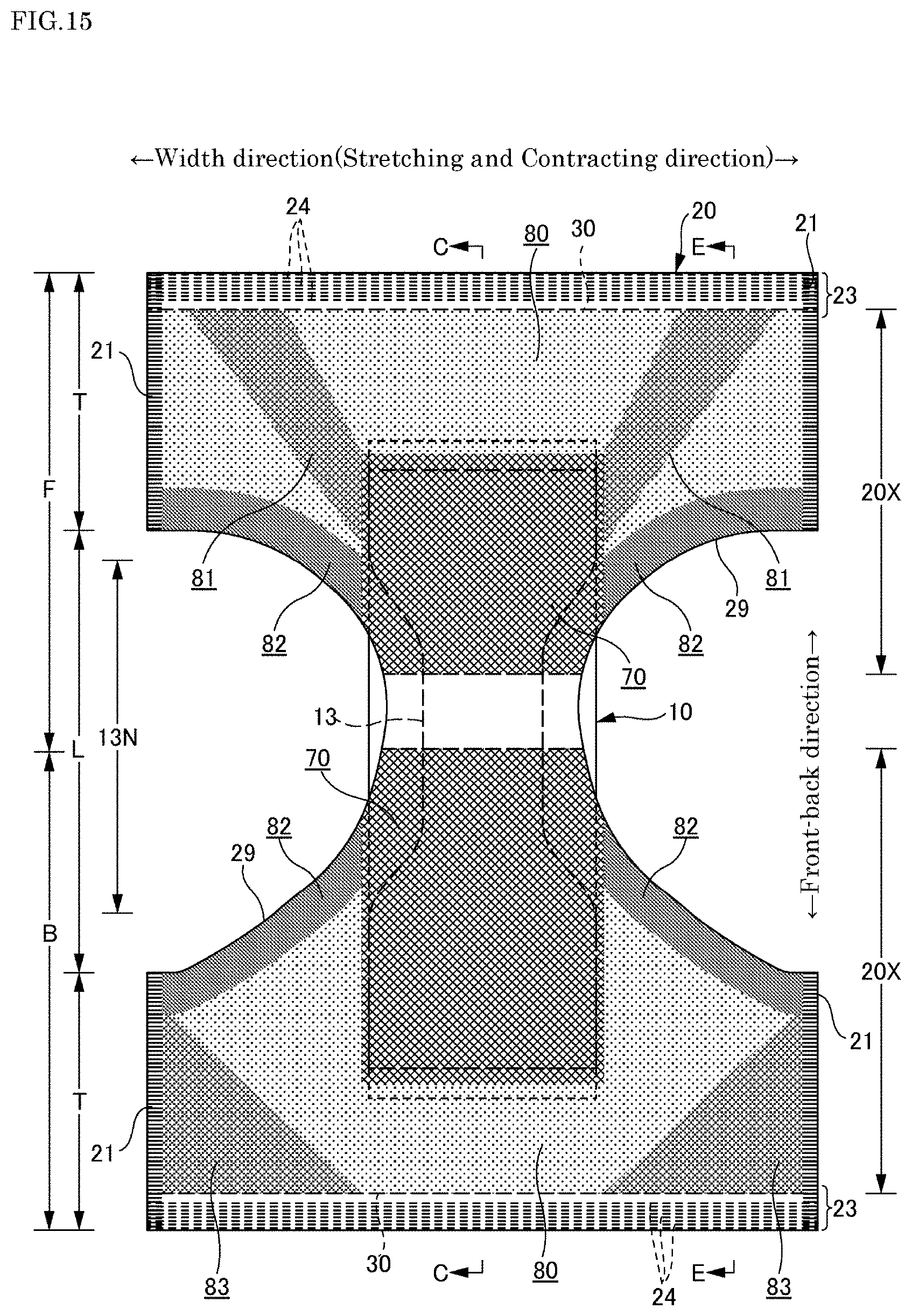 Patent US11771602 Figure 15 – Absorbent article and method for manufacturing same
