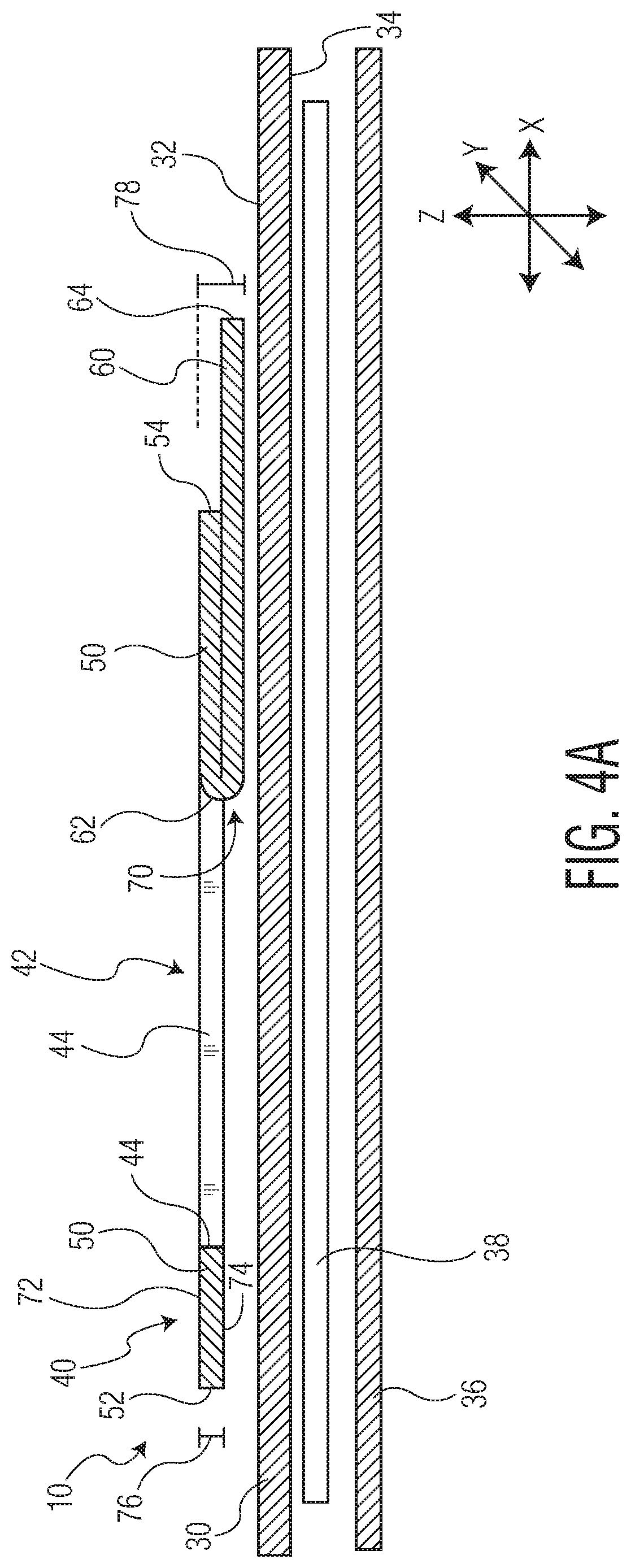 Patent US11771605 Figure 5 – Absorbent article with an exudate management layer